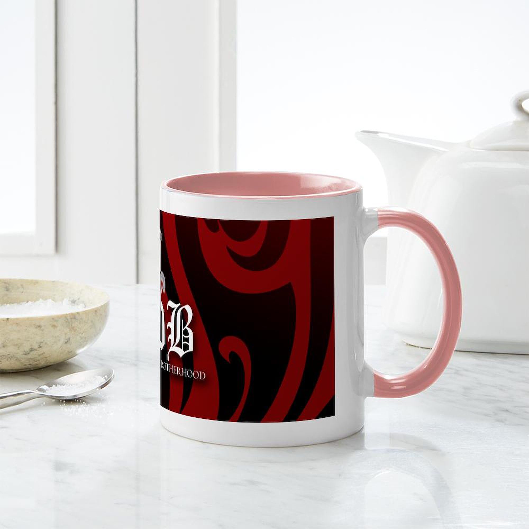 Bdb Red Ceramic Coffee Mug 11 oz (325 ml) - Perfect for Home, Office, or Gift Giving - CafePress