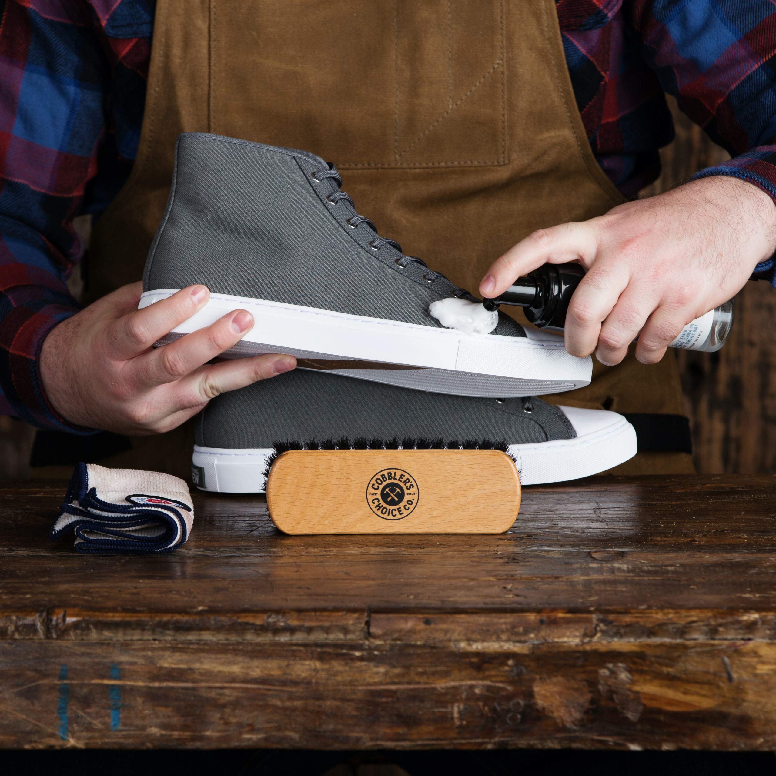 Cobbler's Choice All-Natural Shoe Cleaner - Safe for Sneakers, Textiles, Leather & Suede | Perfect for Daily Shoe Care, Sports Gear & Luxury Handbag Maintenance