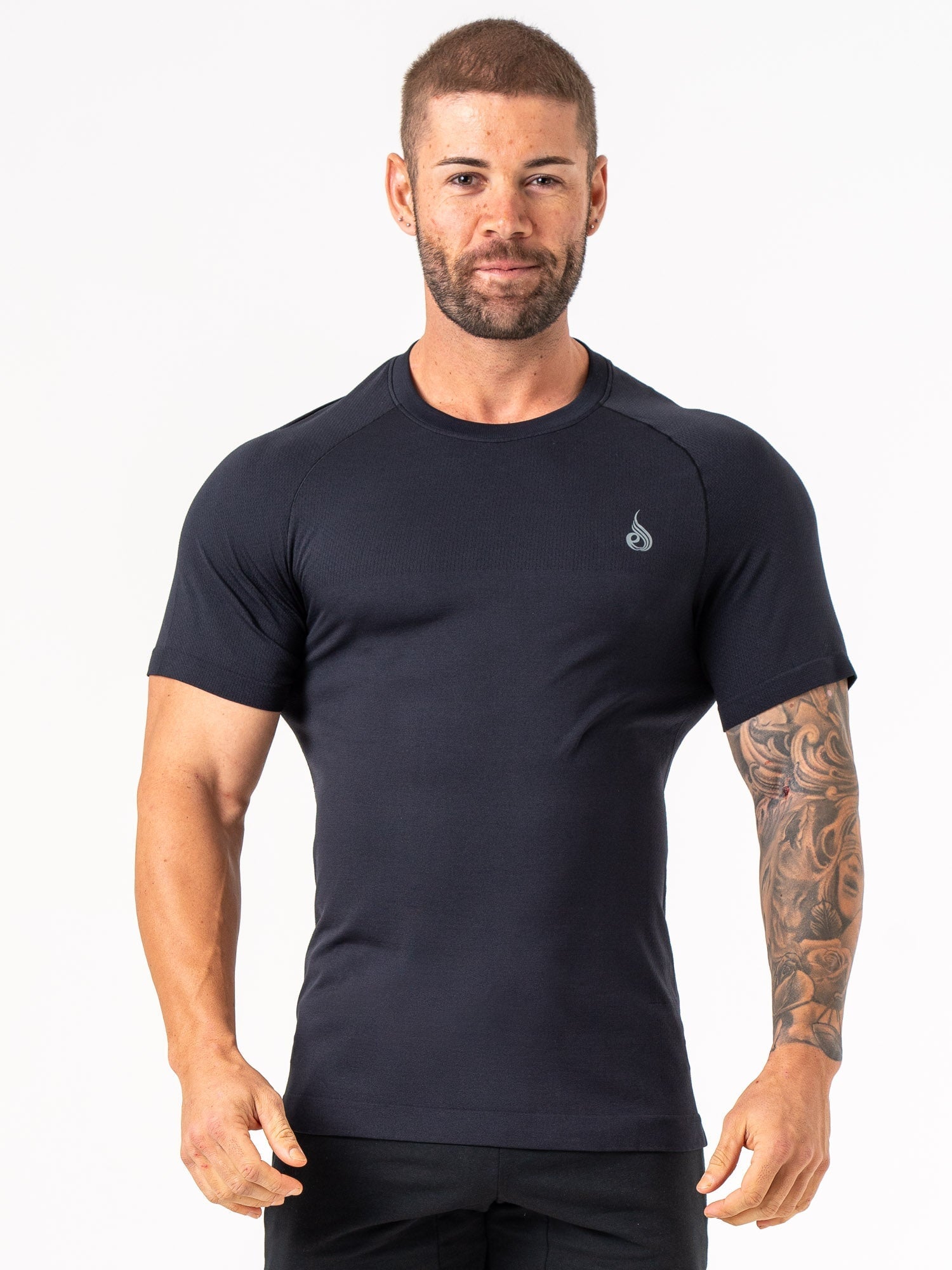 Premium Seamless T-Shirt for Men & Women - Soft Comfort Fit Black Tee - Gym, Yoga, Running & Casual Wear