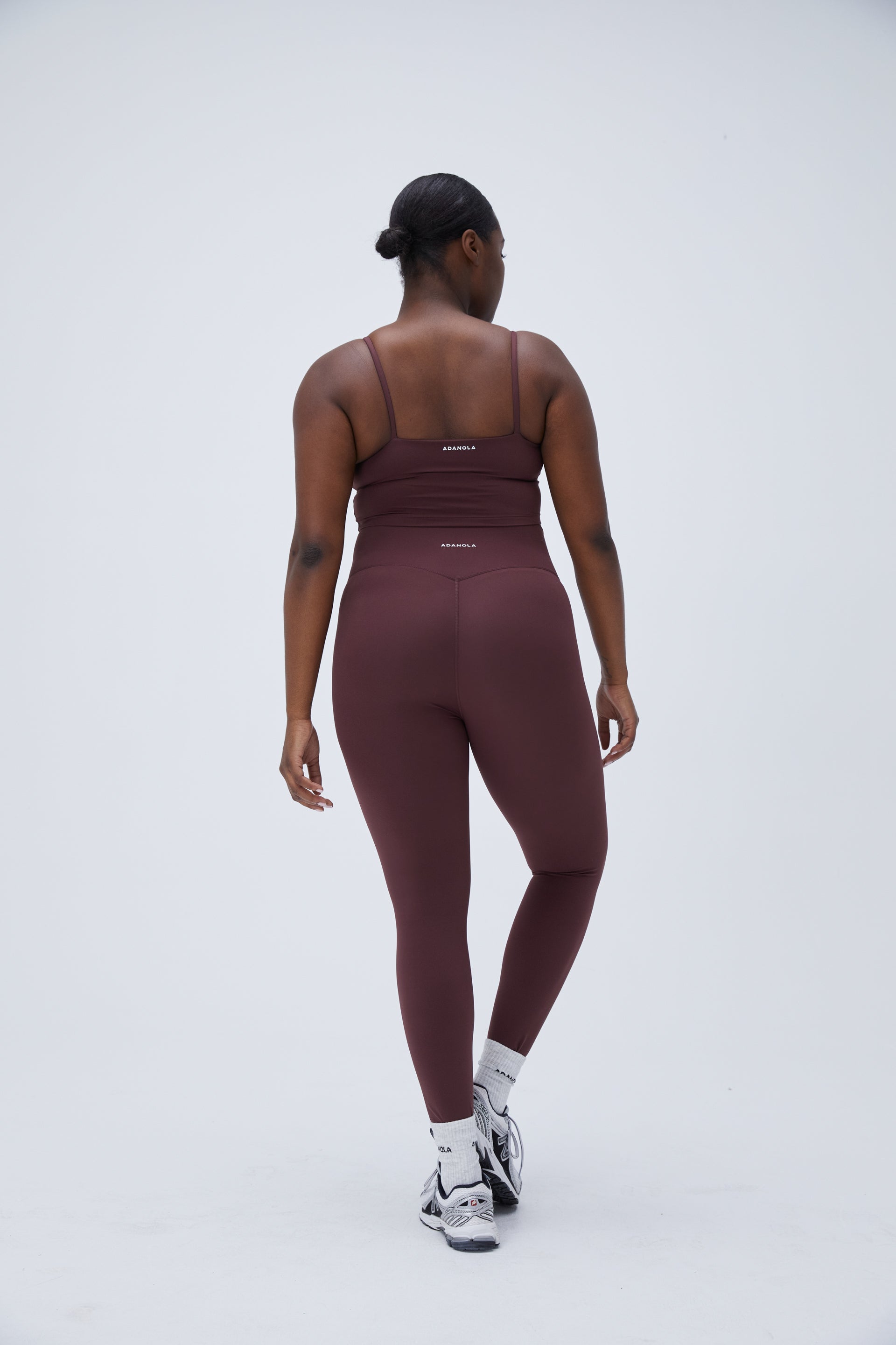 Premium High-Waisted Yoga Leggings for Women - Burgundy - Comfortable & Stretchy Workout Pants for Gym, Running & Lounge Wear