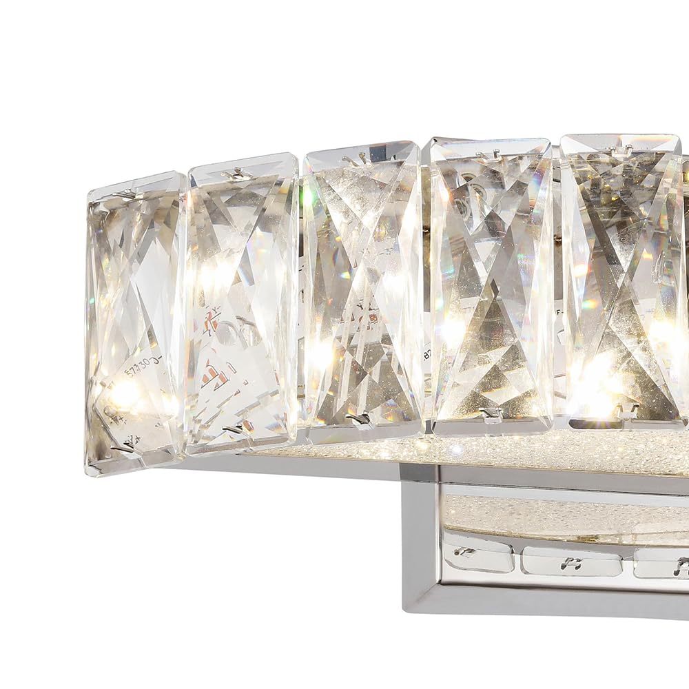 FT40W12CH 12-Inch LED Bathroom Vanity Light Fixture with Chrome Finish - Perfect for Modern Bathroom, Powder Room and Dressing Area Lighting