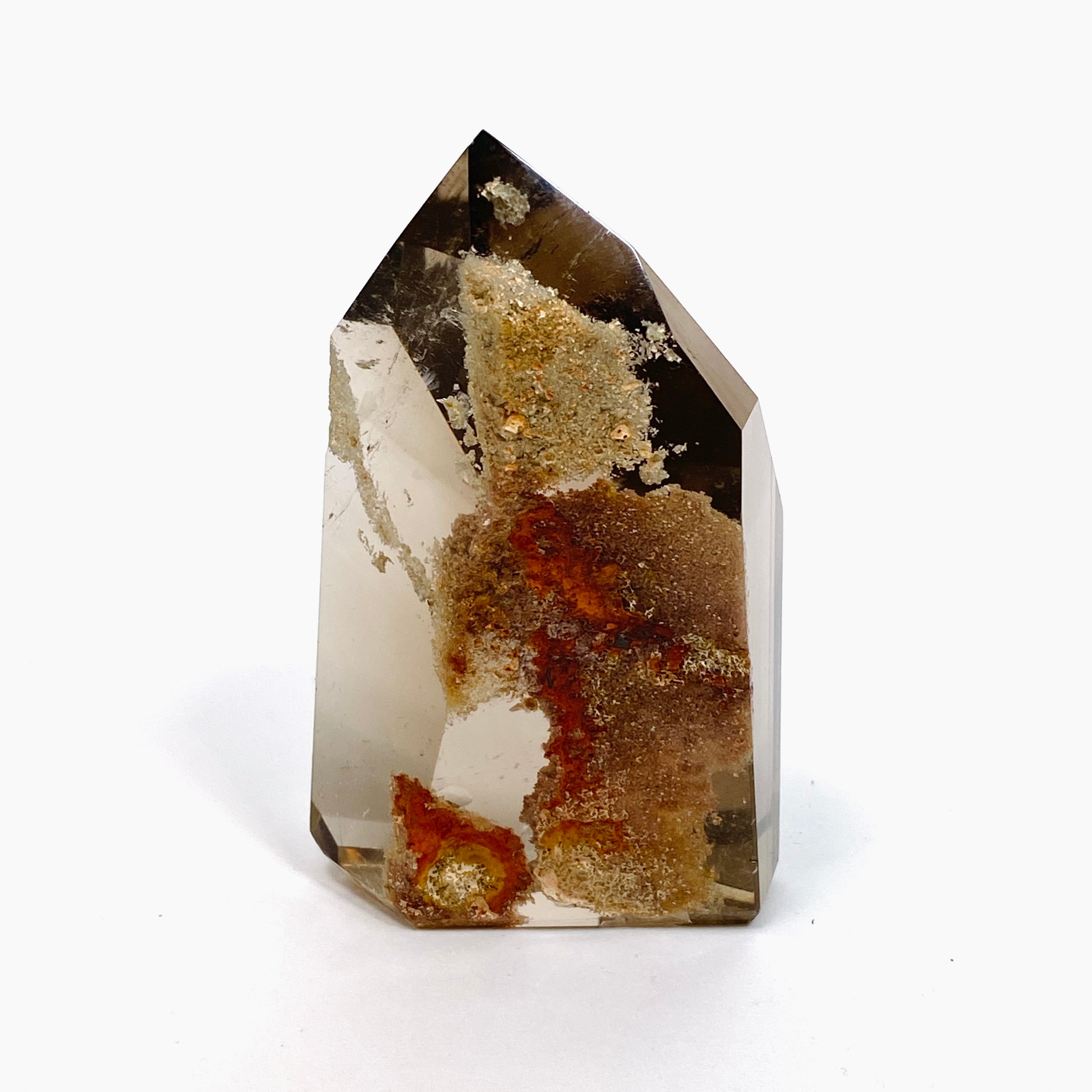 Smokey Inclusion Quartz Generator IQG 01 - Premium Crystal Healing Tool for Meditation, Energy Cleansing & Spiritual Growth - Perfect for Reiki, Yoga & Home Decor