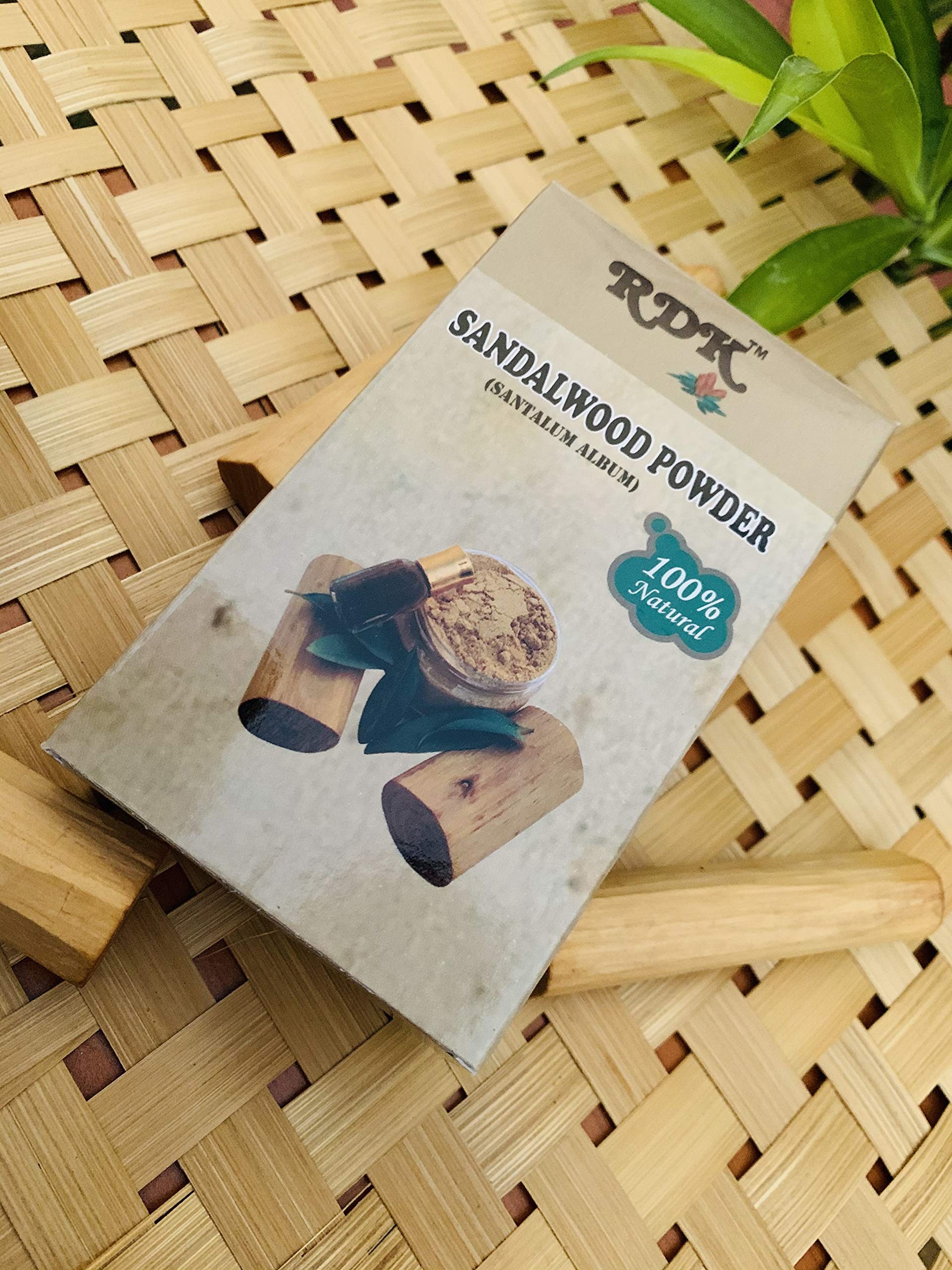 Pure Sandalwood Powder for Face Whitening & Skin Care - 25g Pack for Glowing Skin