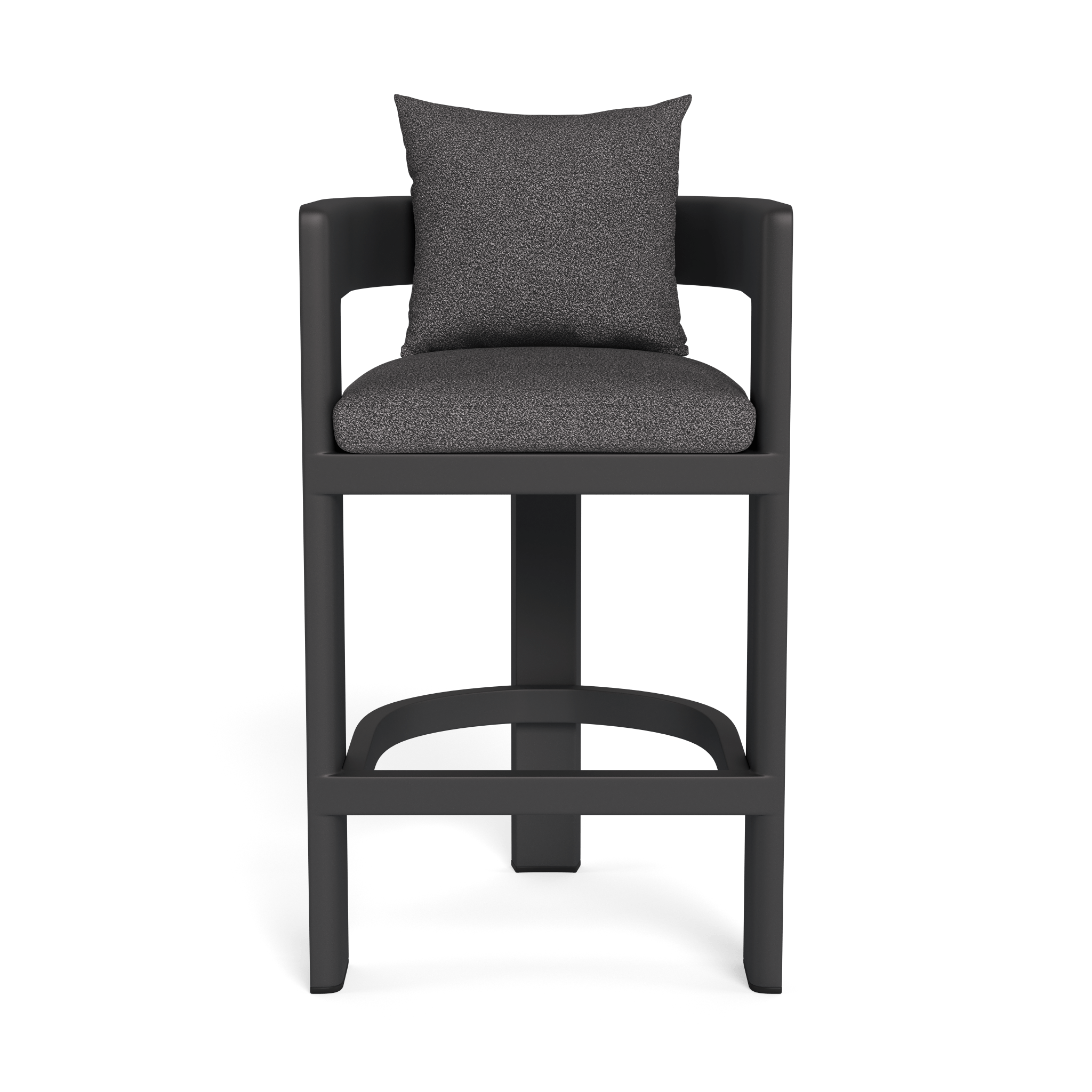 Victoria Aluminum Bar Stool - Adjustable Height Modern Kitchen Counter Stool with Backrest - Perfect for Home Bar, Kitchen Island & Outdoor Patio