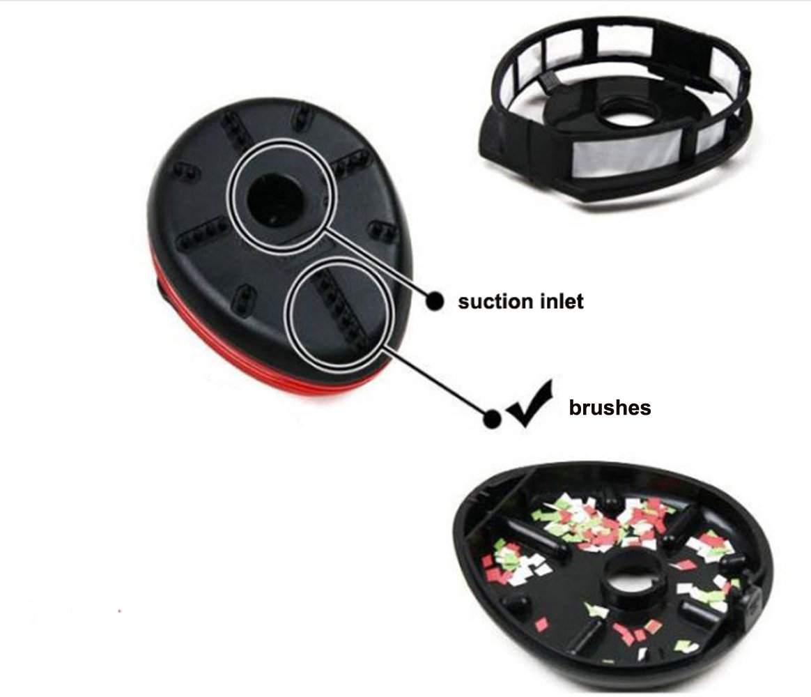 Honbay Ladybug-Shaped Mini Vacuum Cleaner - Portable Cordless Desk Dust Sweeper for Home & Office | Cute Compact Design for Keyboard, Car, and Small Spaces