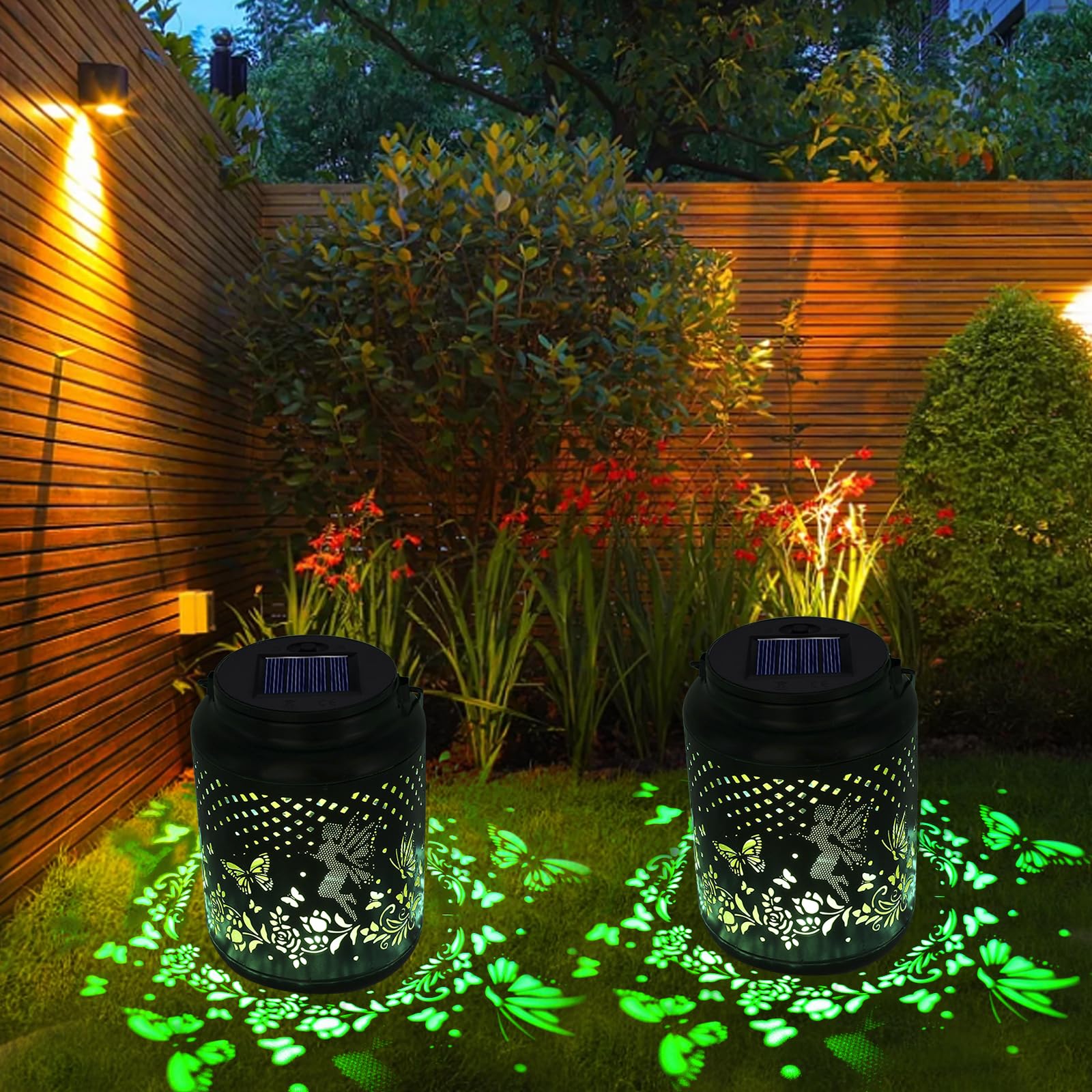 2 Pack Solar Light Replacement Top (2.76in Top, 2.36in Bottom) - Waterproof DIY Solar Lantern Parts for Outdoor Hanging Lights (Warm White) | Perfect for Garden, Patio, Pathway & Backyard Decoration