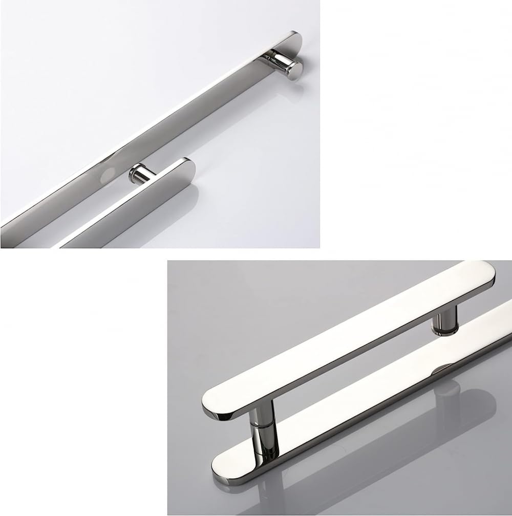 304 Stainless Steel Shower Door Handle - 175mm & 500mm Replacement Pull Push Knob Set for Glass Bathroom Doors | Durable Rustproof Hardware for Shower Enclosures & Spa Installations