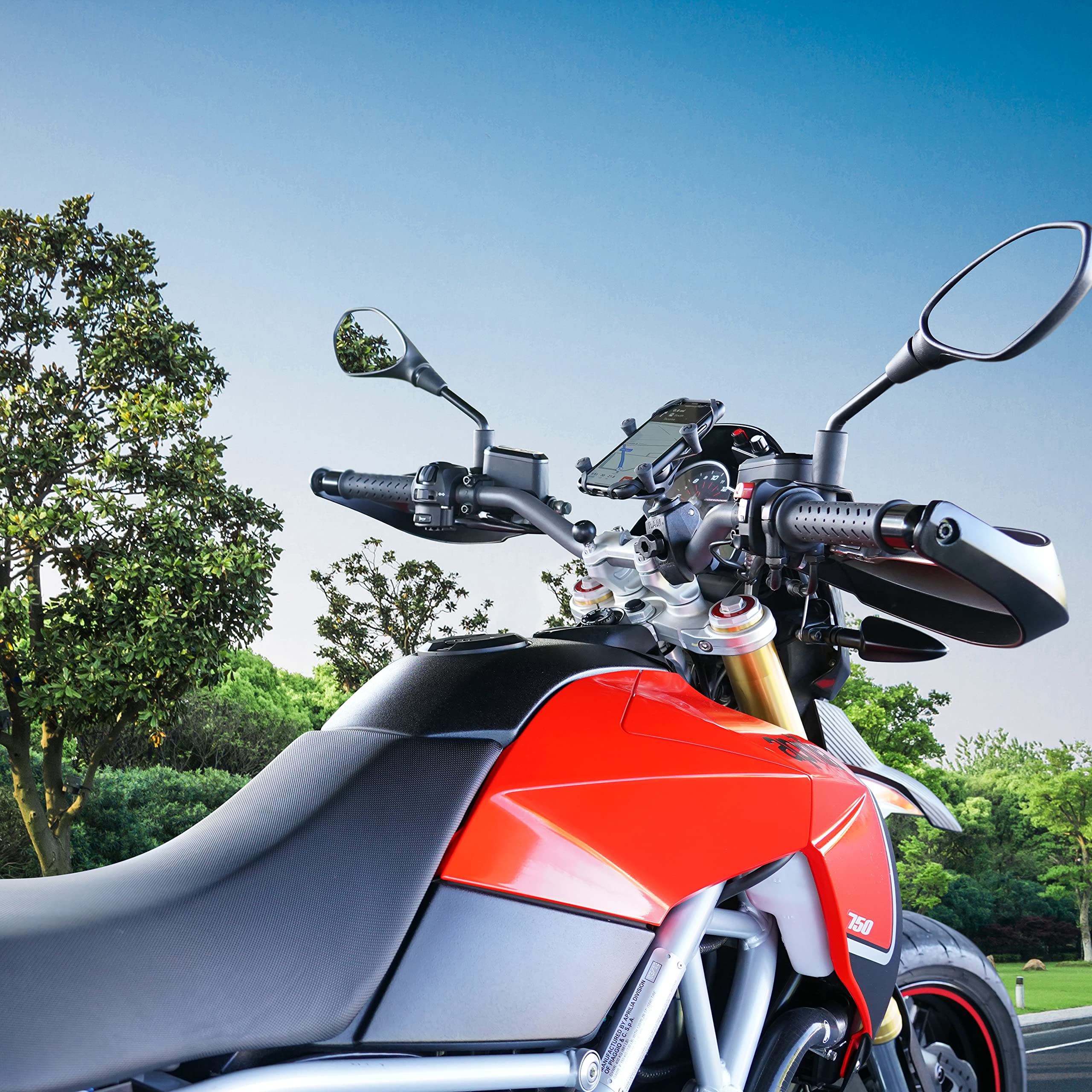 RAM Mount RAM-HOL-UN7-400U X-Grip with TOUGHCLAW 手机支架 - 适用于摩托车、自行车、汽车、船舶等户外运动设备