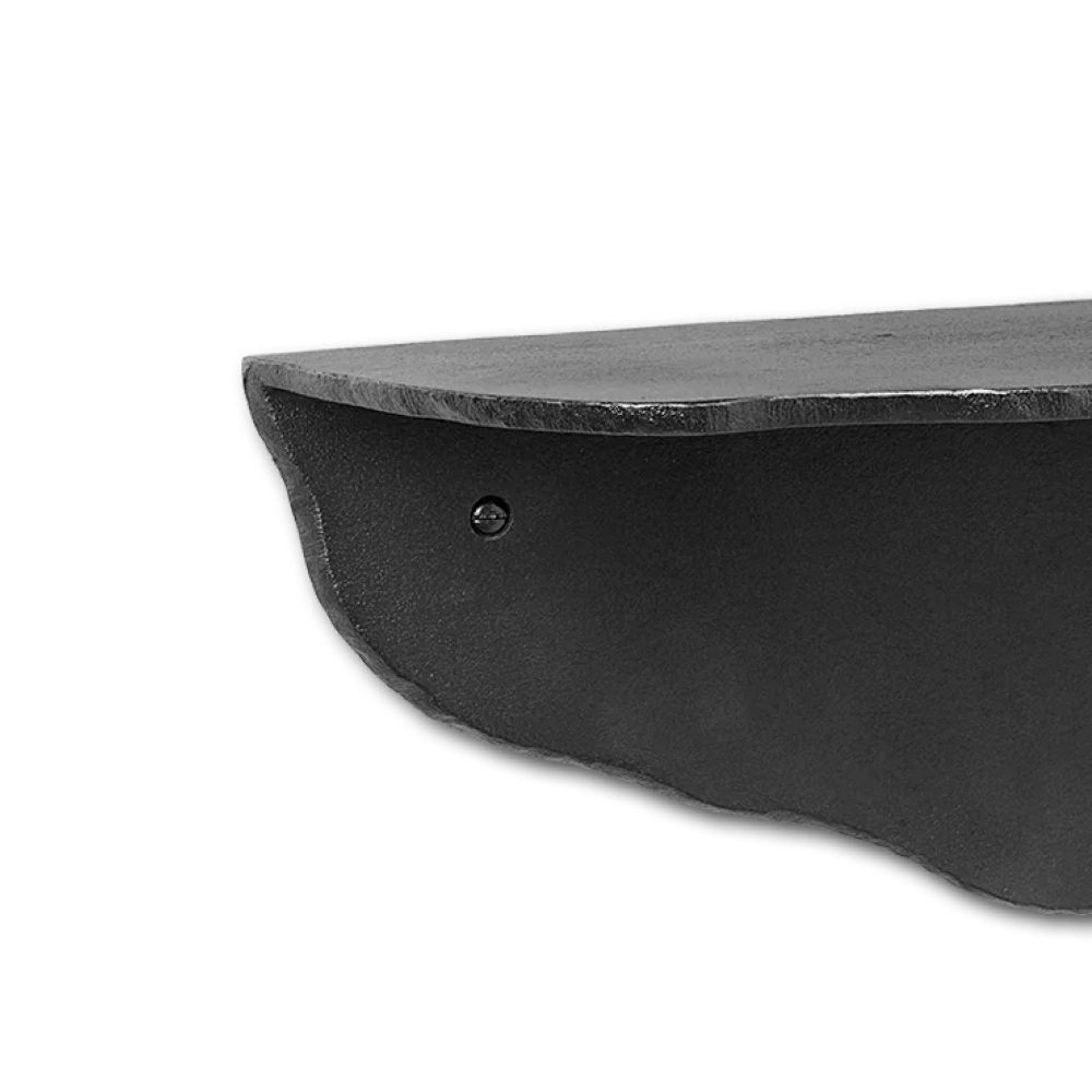 FERM LIVING Fracture Shelf - Blackened Aluminum Wall Shelf for Modern Home Decor | Perfect for Living Room, Bedroom & Office Storage