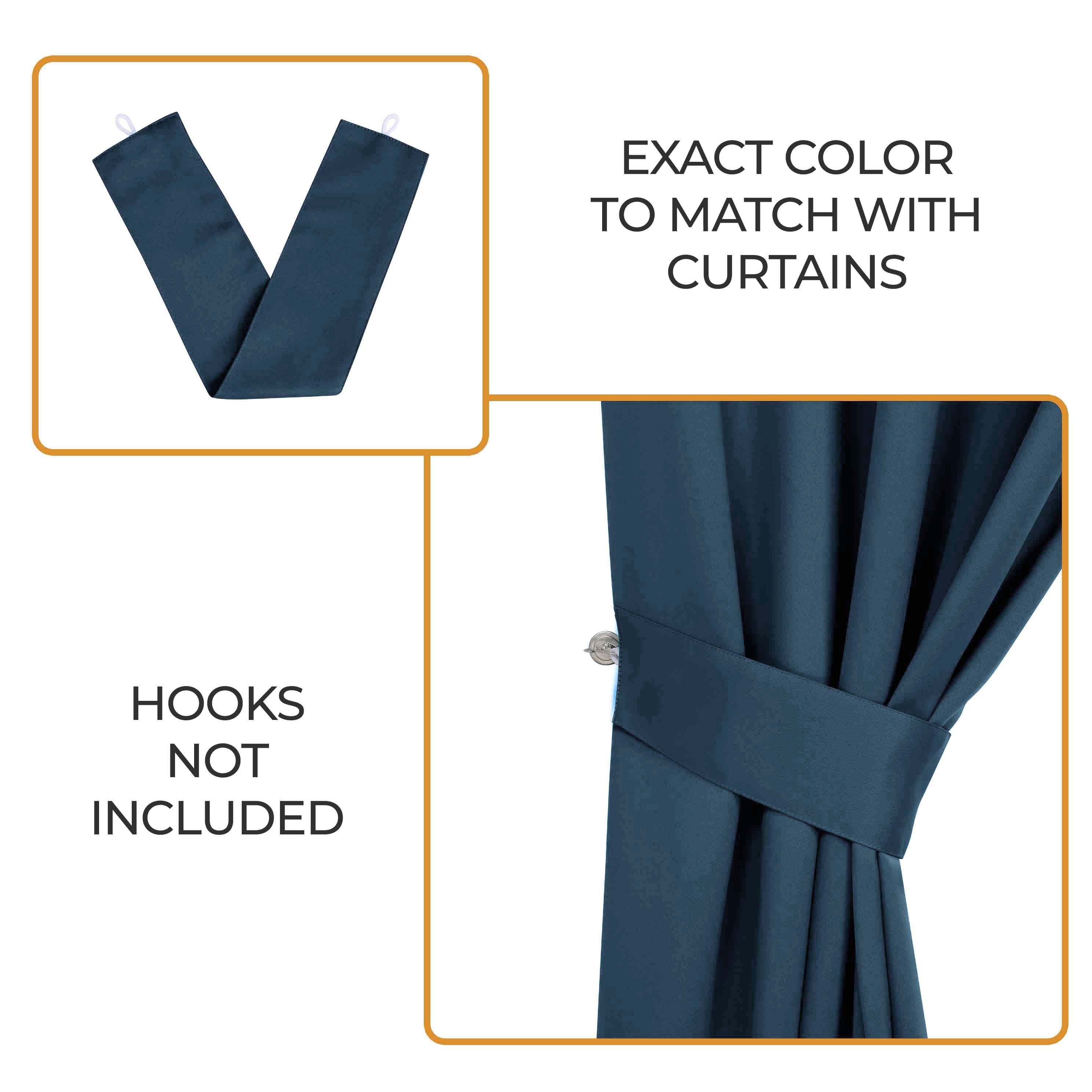 Premium Blackout Curtains Set of 2 - 100% Room Darkening, Machine Washable & Noise Reducing for Bedroom, Nursery & Home Theater