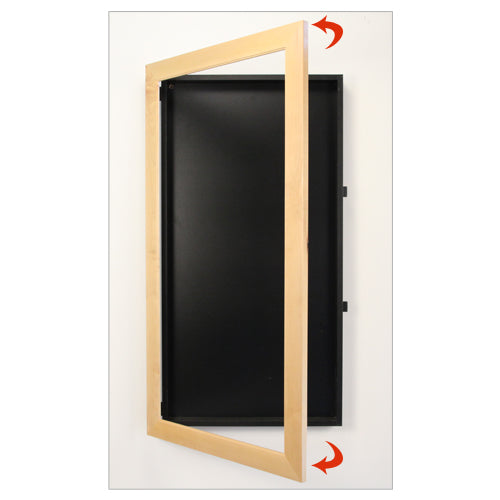 Stylish Wide Wood Framed Shadowbox Swing Frames (2 Deep) - Perfect for Displaying Memorabilia, Photos, and Artwork in Home Decor