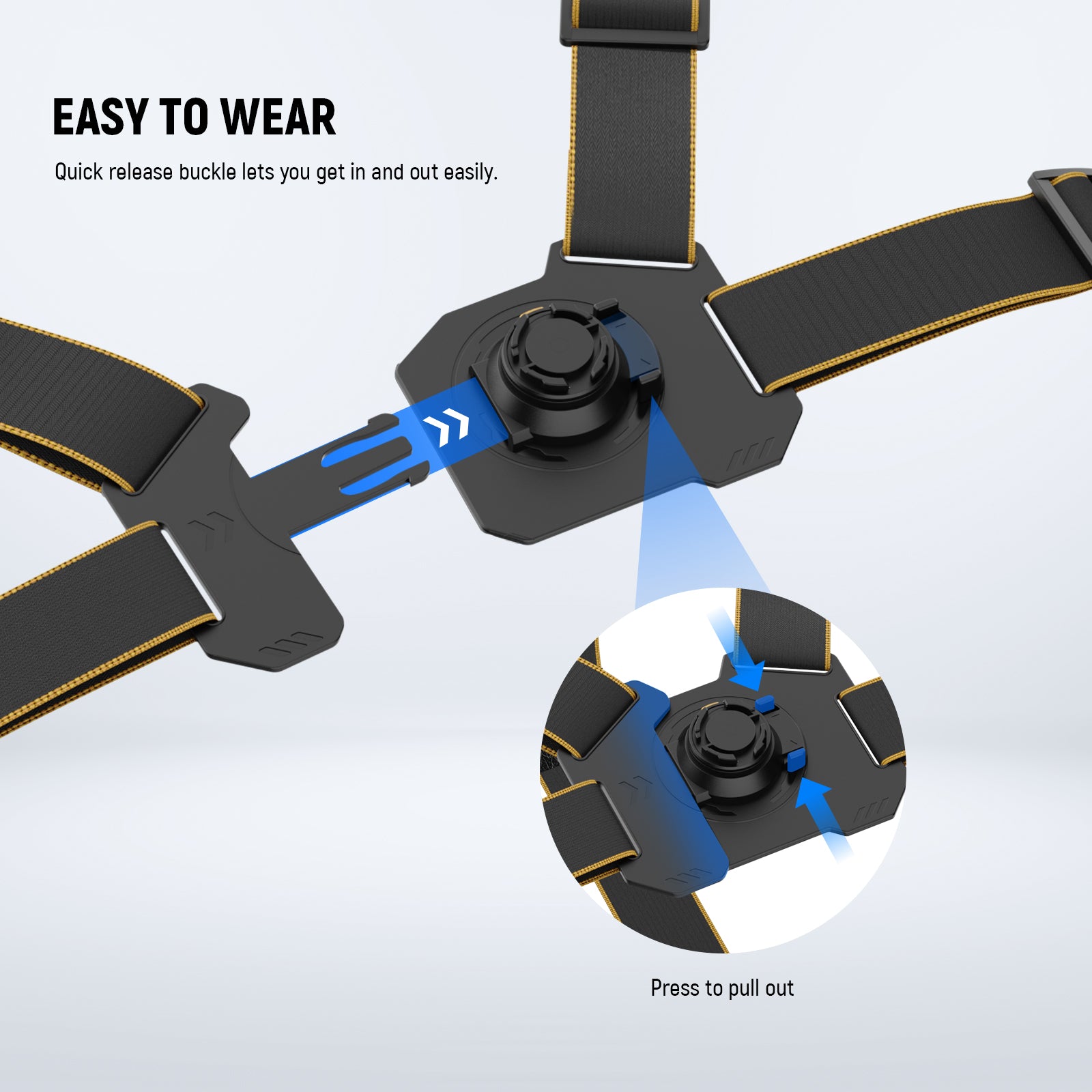 NEEWER GP18 Chest Mount Harness for Action Camera & Smartphone - Compatible with GoPro, DJI, iPhone - Perfect for Hiking, Cycling, Vlogging & Outdoor Adventures