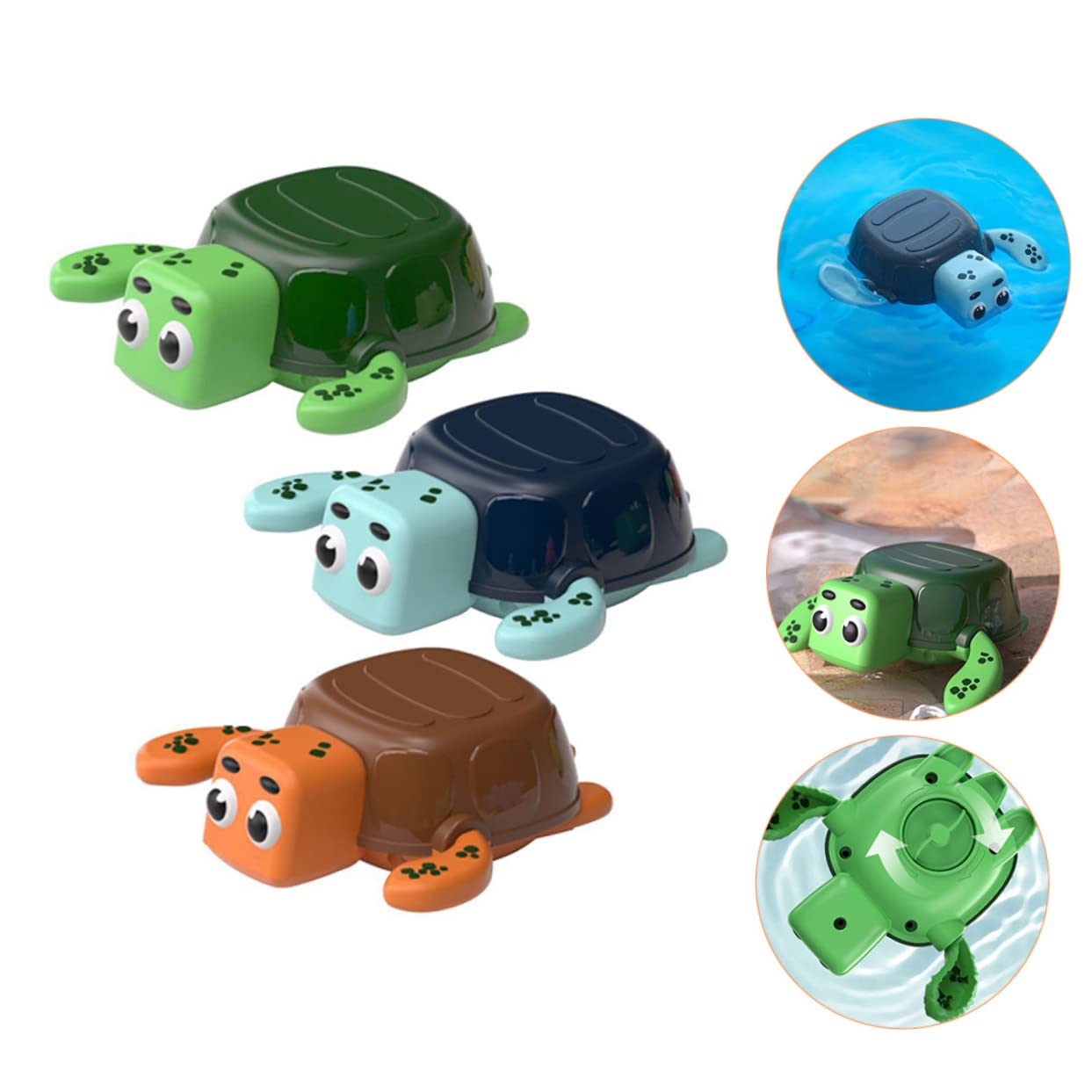 HEMOTON 3-Piece Kids Water Play Set - Fun Bath Toys for Toddlers & Children, Floating Plastic Bathtub Toys for Boys & Girls - Perfect for Pool, Beach & Bath Time Fun