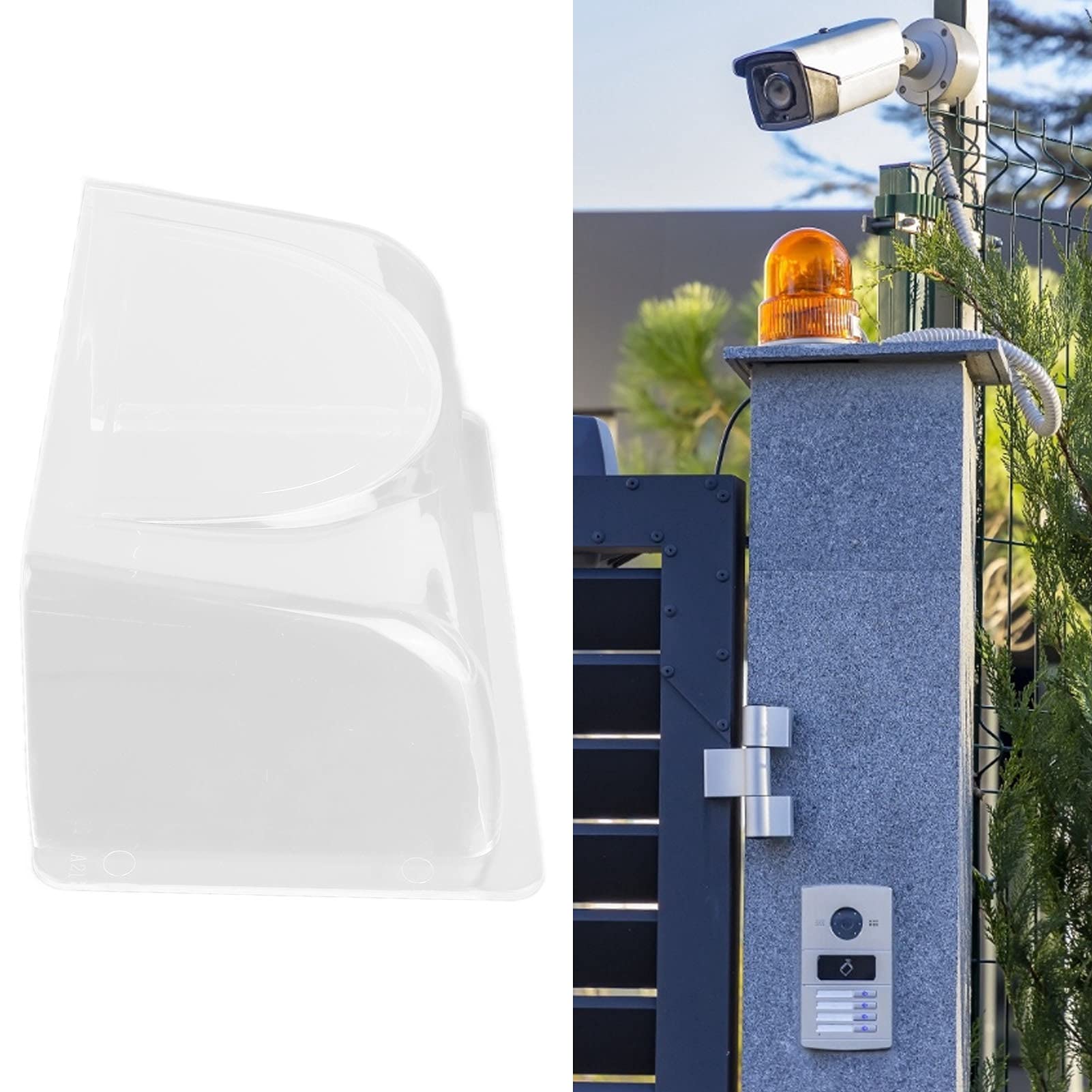 Waterproof Transparent Fingerprint Lock Cover - Rainproof Shell Protector for Smart Doorbell & Access Controller | Home Security System for Outdoor Use