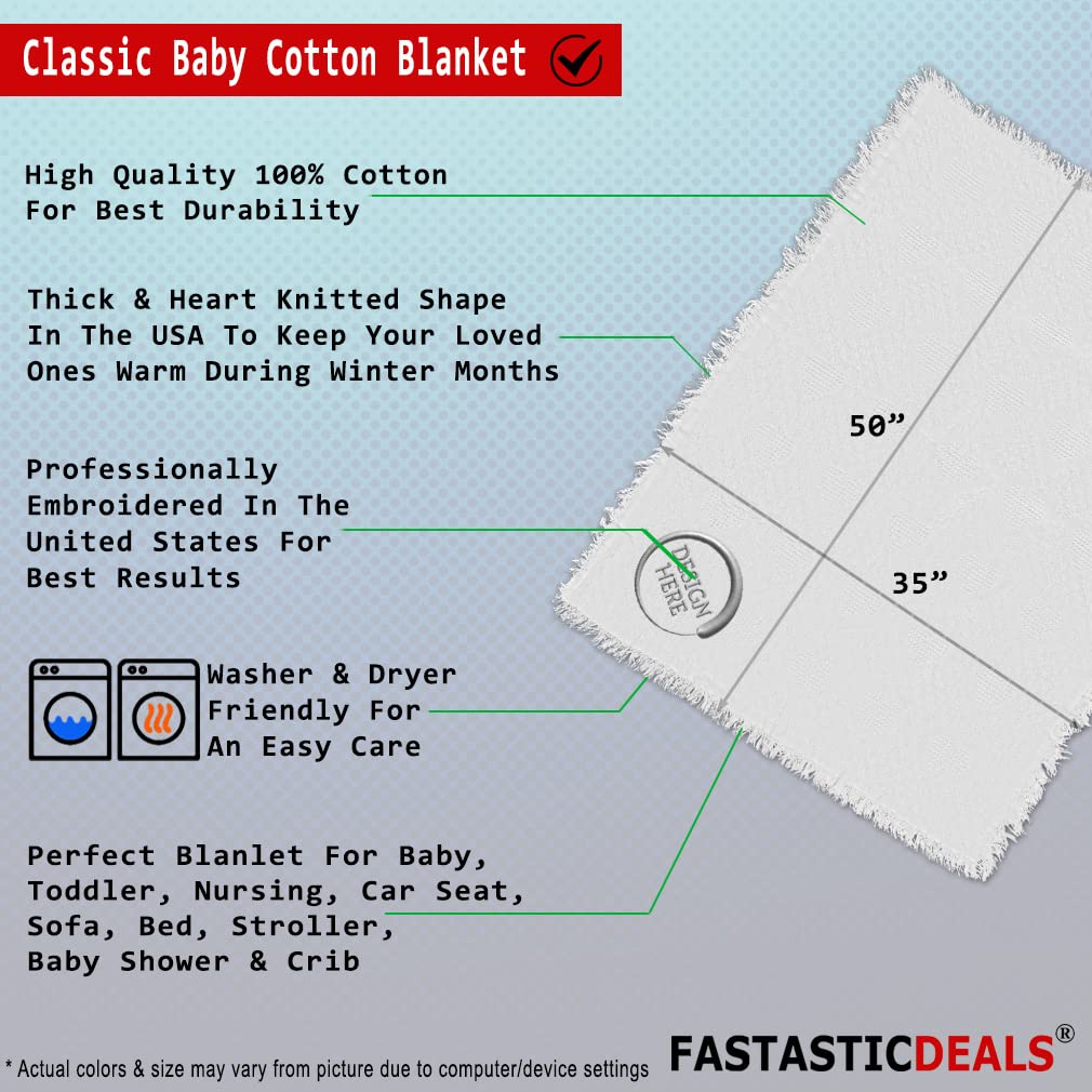 Custom Embroidered Dinosaur Baby Blankets - Soft Nursery Bedding for Boys & Girls with Cute Pterodactyl Design | Perfect for Cribs, Strollers & Gift Giving