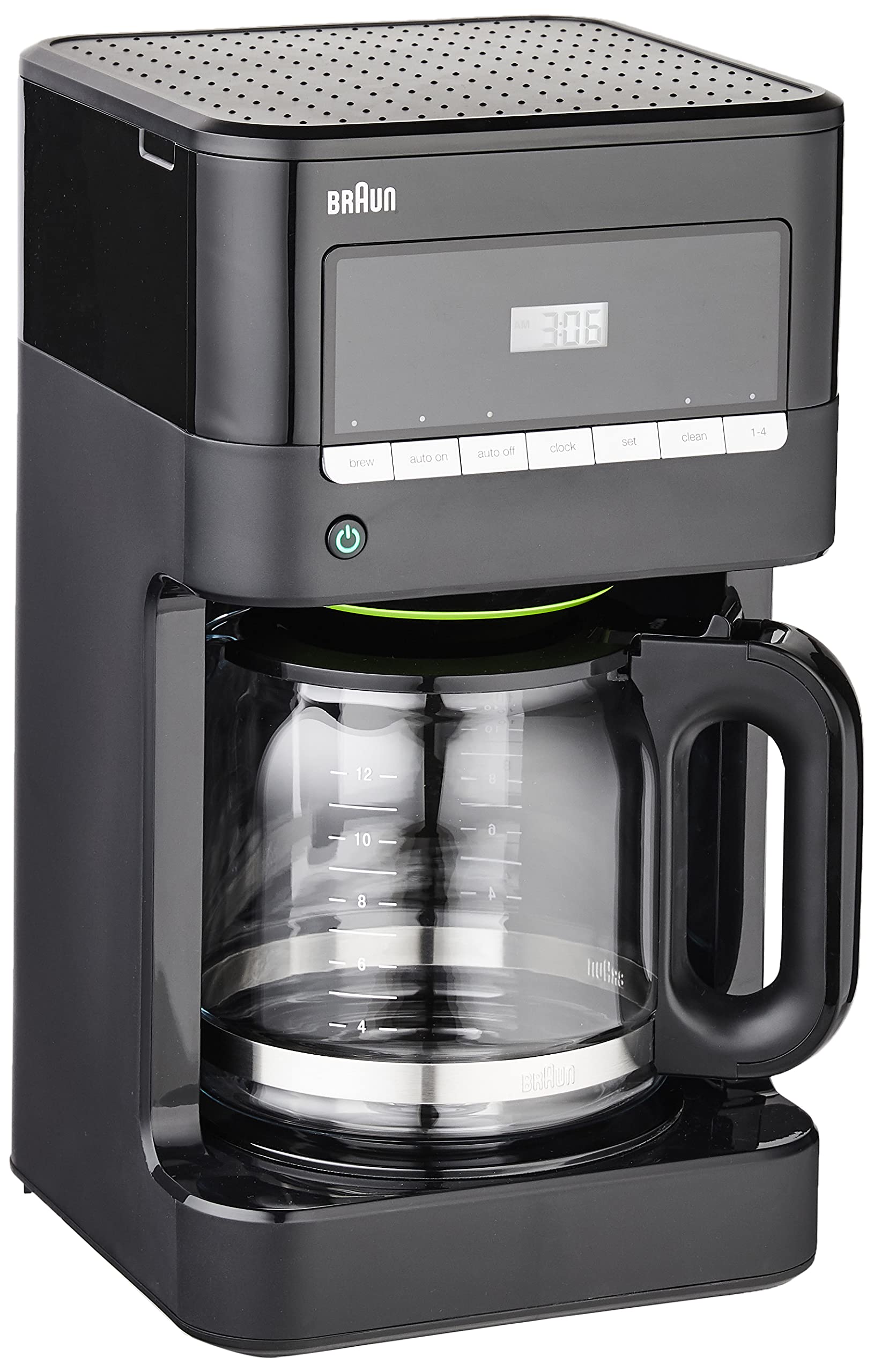 Braun KF7000BK Brew Sense 12-Cup Drip Coffee Maker - Black | Programmable Coffee Machine for Home & Office | Perfect for Morning Brews, Entertaining Guests & Daily Coffee Lovers