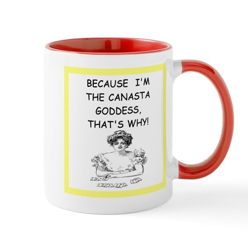 White/Red Inside - Canasta Joke Mugs