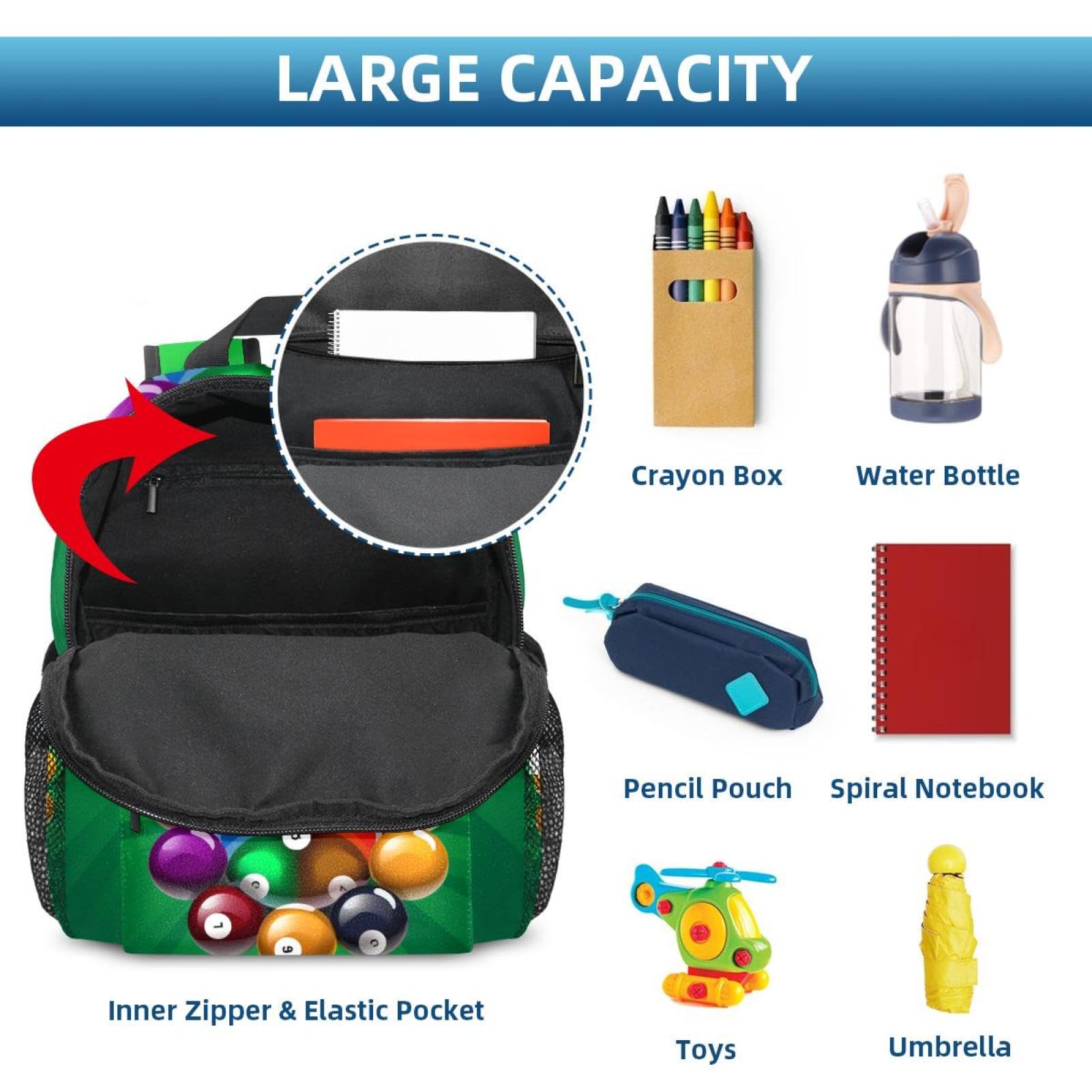 Men's & Women's Travel Backpack - Durable & Stylish for Hiking, Work & Billiard Sports | Water-Resistant Laptop Backpack for Commuting & Outdoor Adventures
