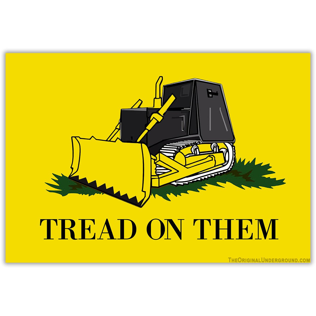 Killdozer Tread on Them Sticker - Durable Vinyl Decal for Cars, Laptops & DIY Projects - Perfect for Car Enthusiasts and Pranksters
