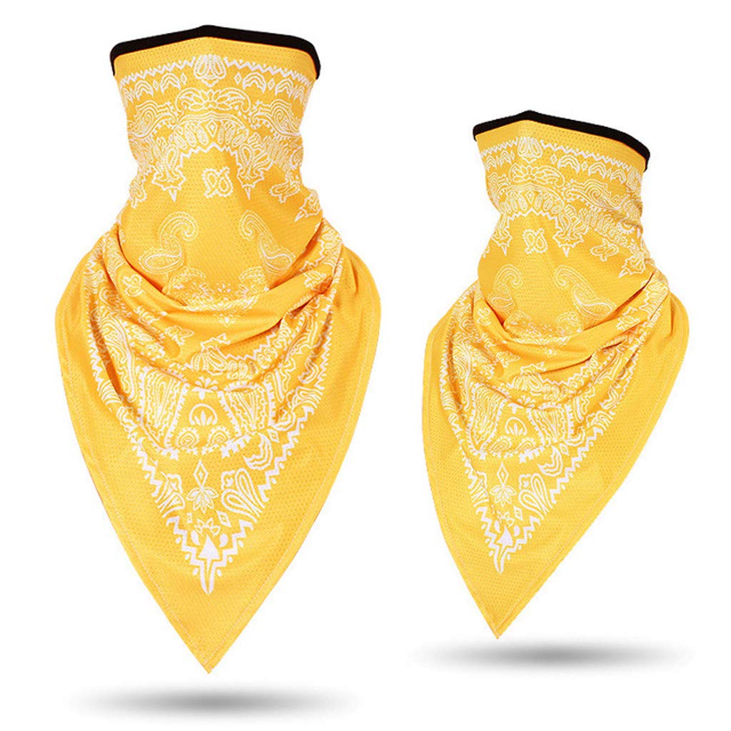 2PC Unisex Bandana Neck Gaiter - Breathable Face Scarf for Men & Women - UV Protection for Outdoor Activities, Cycling, Hiking, Concerts & Rave Parties