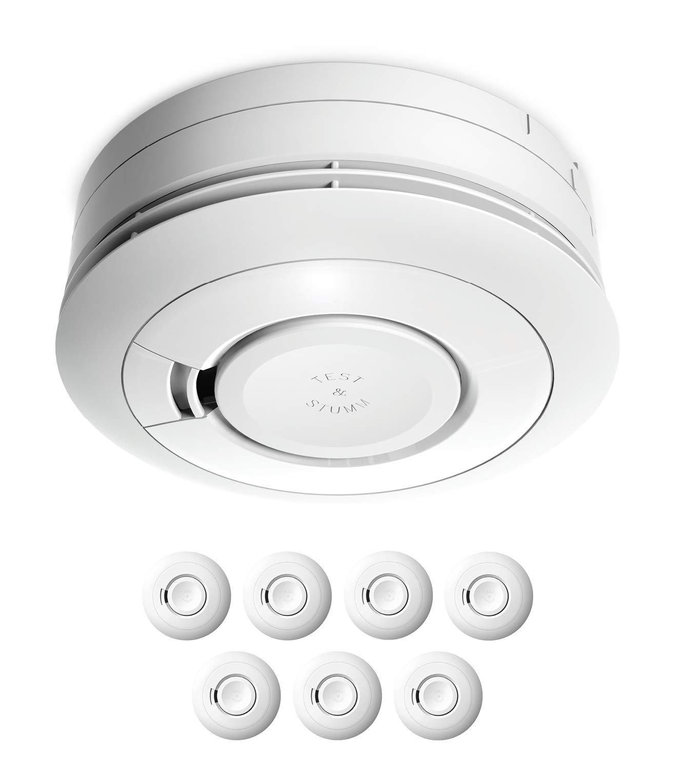 Ei Electronics Ei650 Smoke Alarm Detector, 7-Pack Stand-Alone Battery-Operated Smoke Detector with 10-Year Battery Life – Stiftung Warentest Winner (White) – Ideal for Home, Office & Commercial Fire Safety Protection
