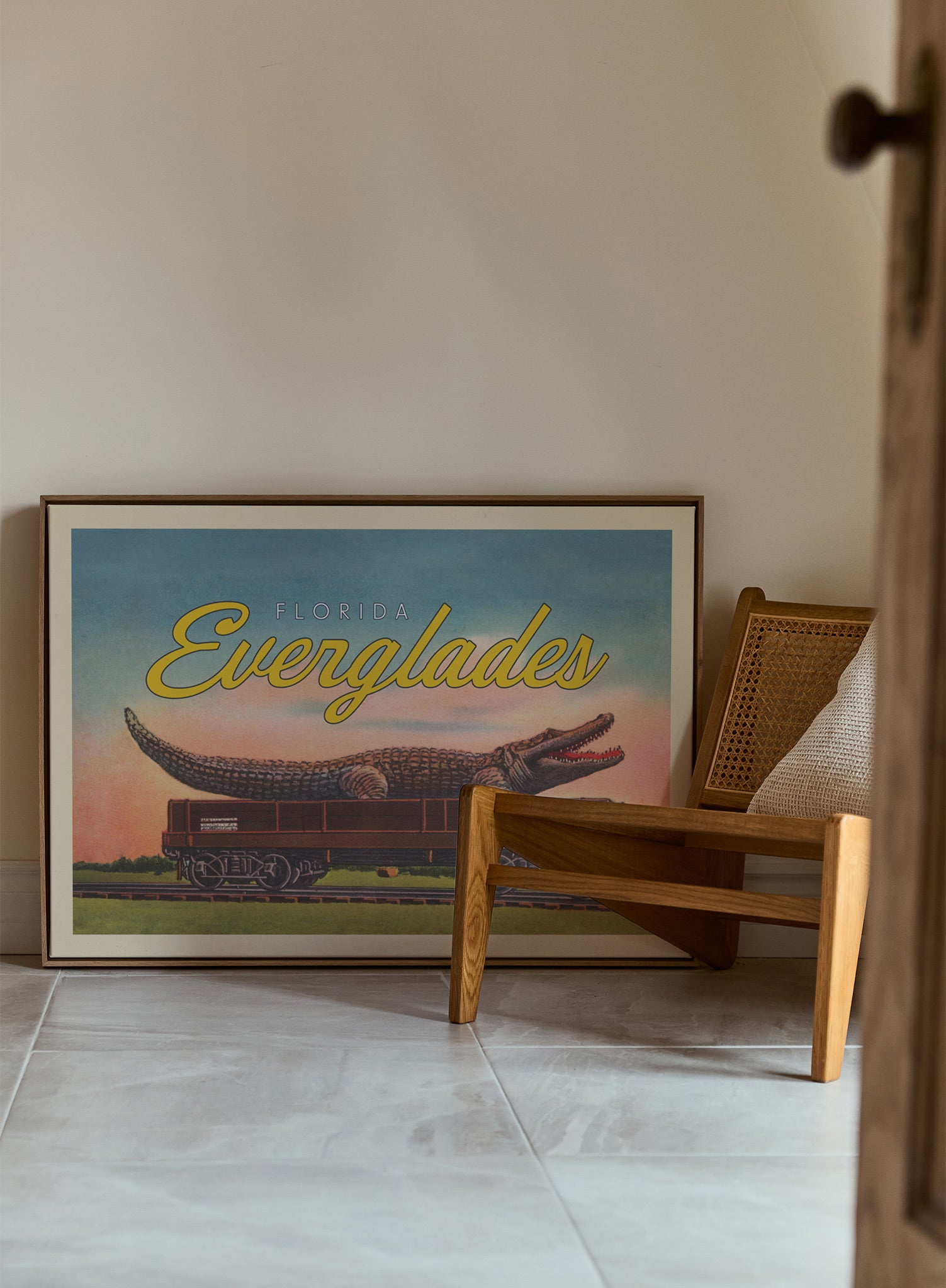 Everglades Alligator Canvas Print - Florida Wildlife Wall Art for Home & Office Decor | Perfect for Living Room, Bedroom, or Gift
