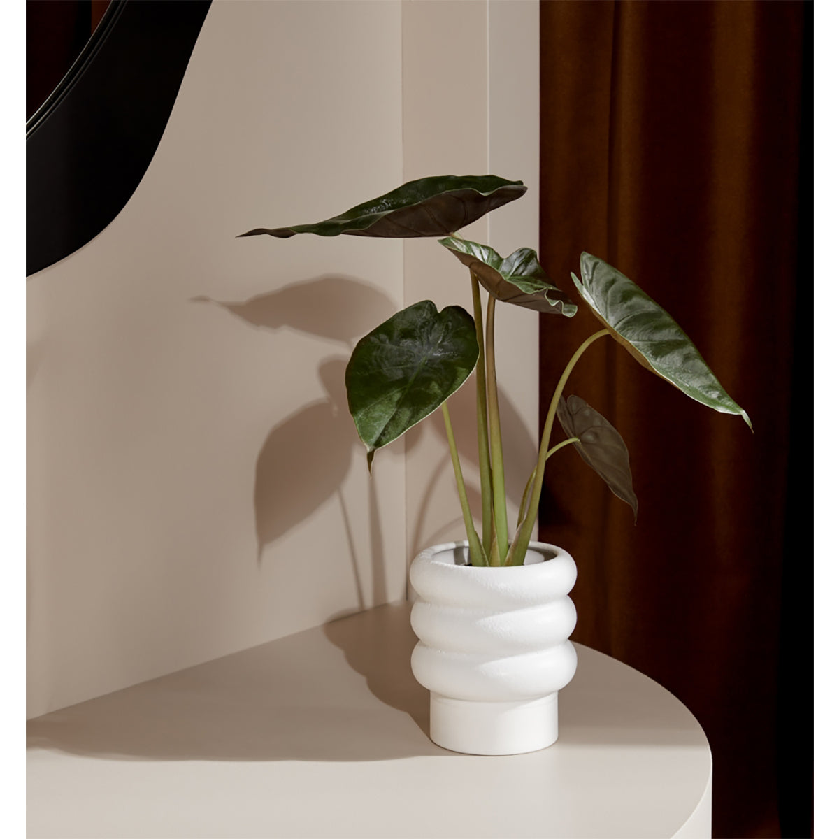 Small Alder Planter - Rustic Wooden Flower Pot for Indoor & Outdoor Plants | Perfect for Home Decor, Garden, Patio, and Balcony