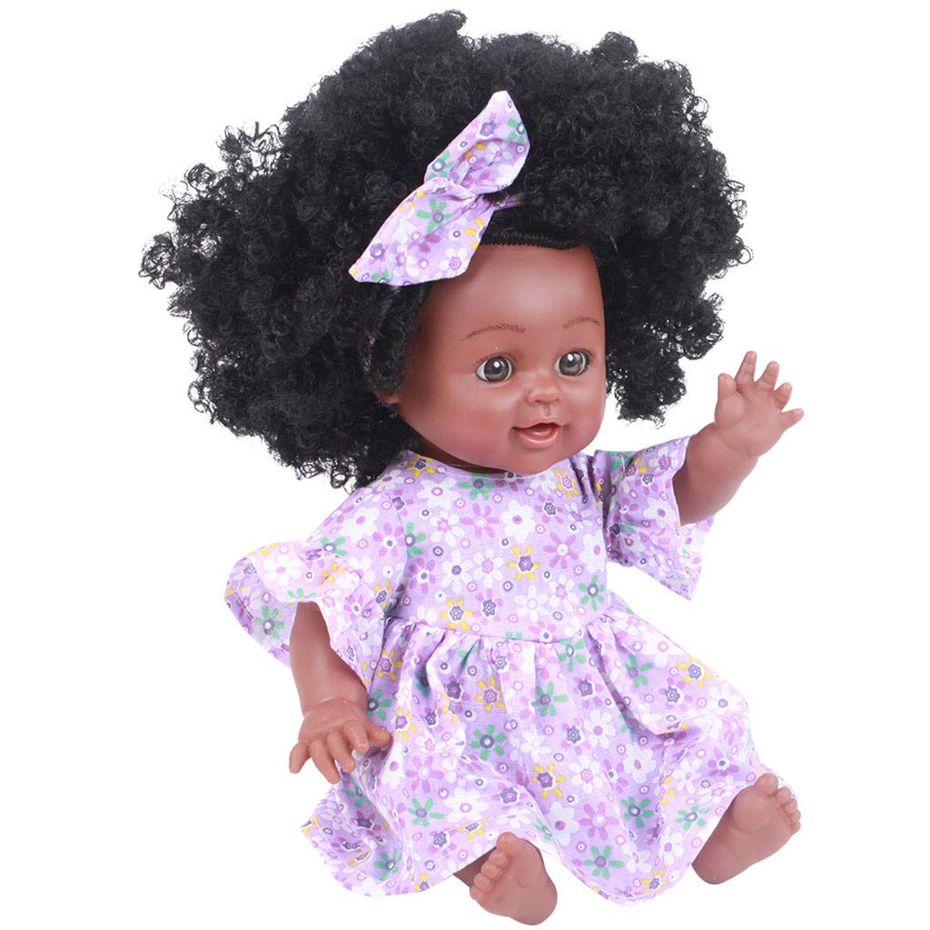 African American Black Girl Dolls - Realistic 35Cm Lifelike Baby Doll for Kids - Perfect for Pretend Play, Role Playing & Gift Giving