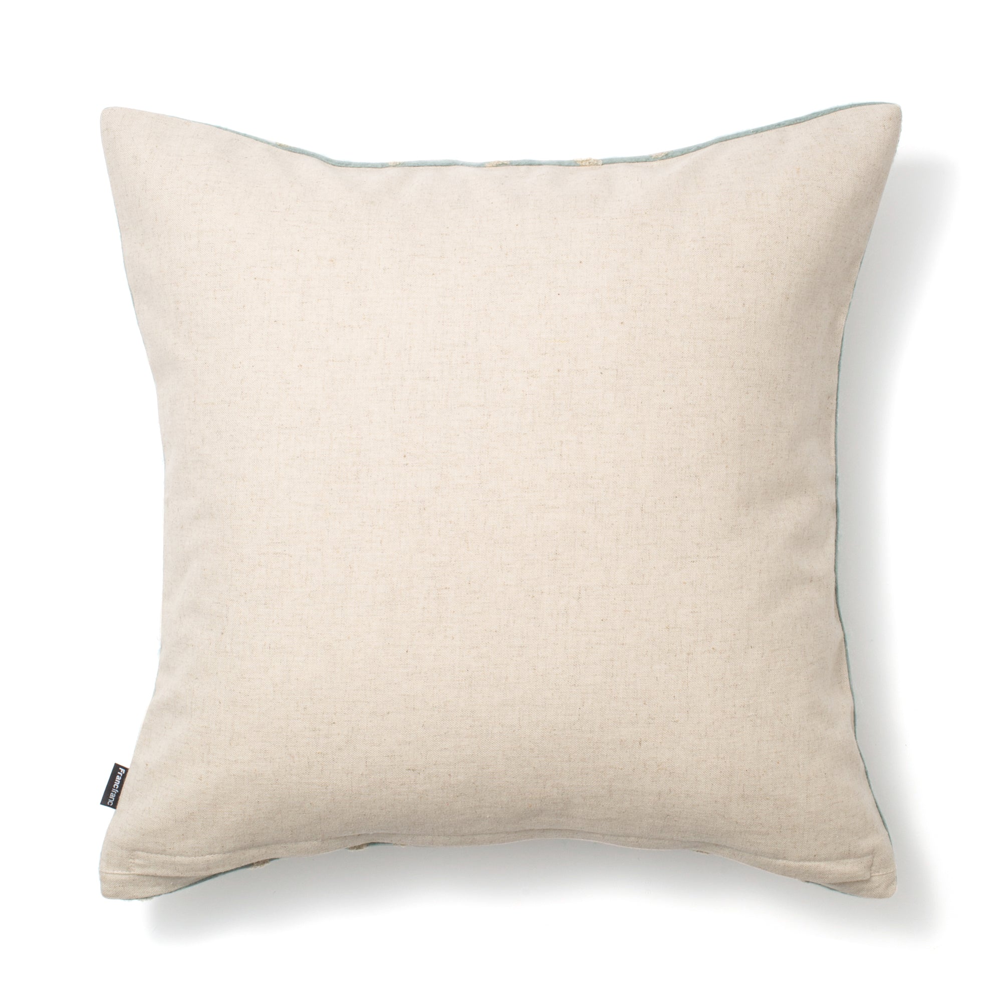 Soft Mohair-Like Cushion Cover 18x18 Inches - Blue and White Stripe Pattern - Perfect for Sofa, Bed, or Living Room Decor