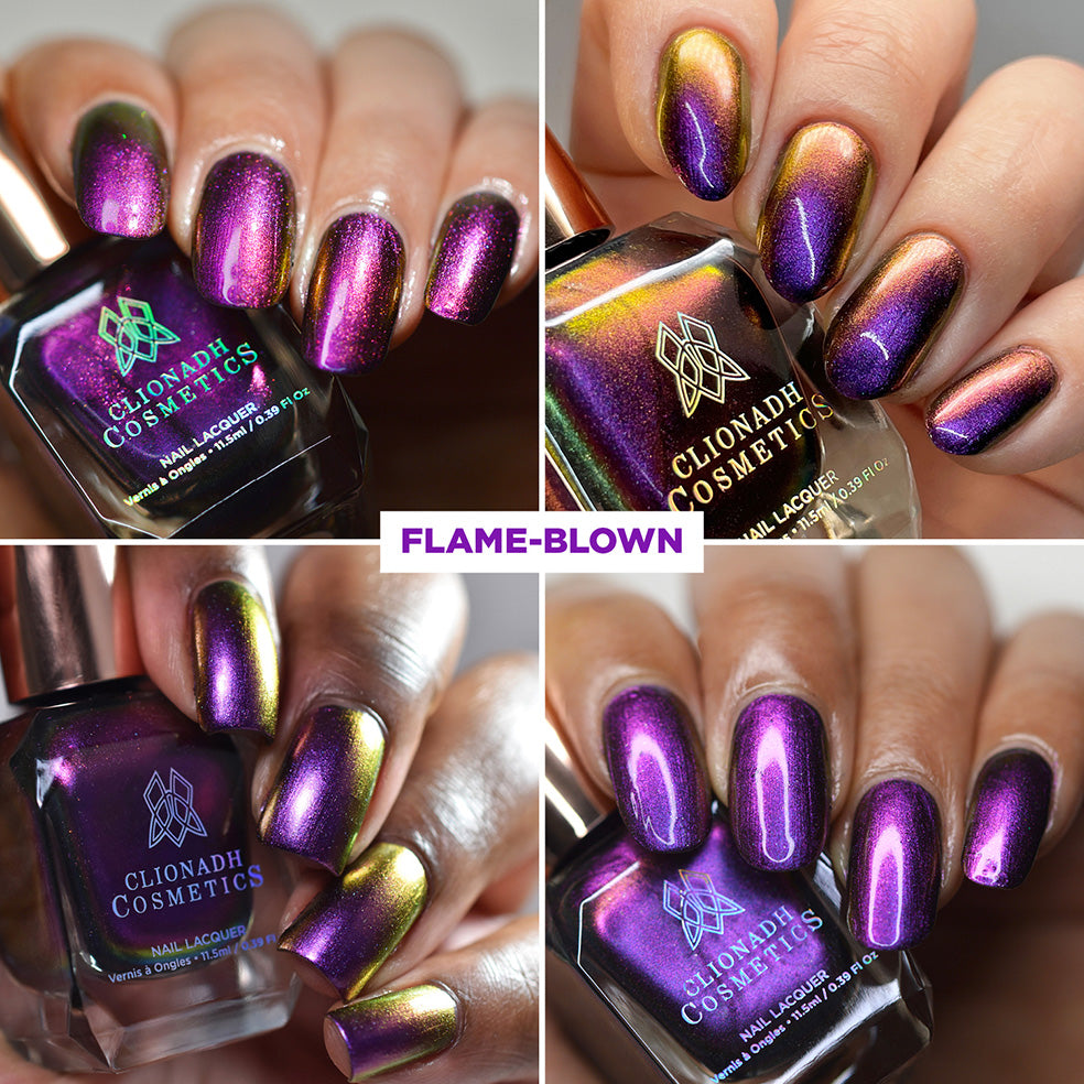 Flame Blown Nail Polish - Long Lasting High Gloss Nail Lacquer for Women - Perfect for Parties, Weddings & Special Occasions