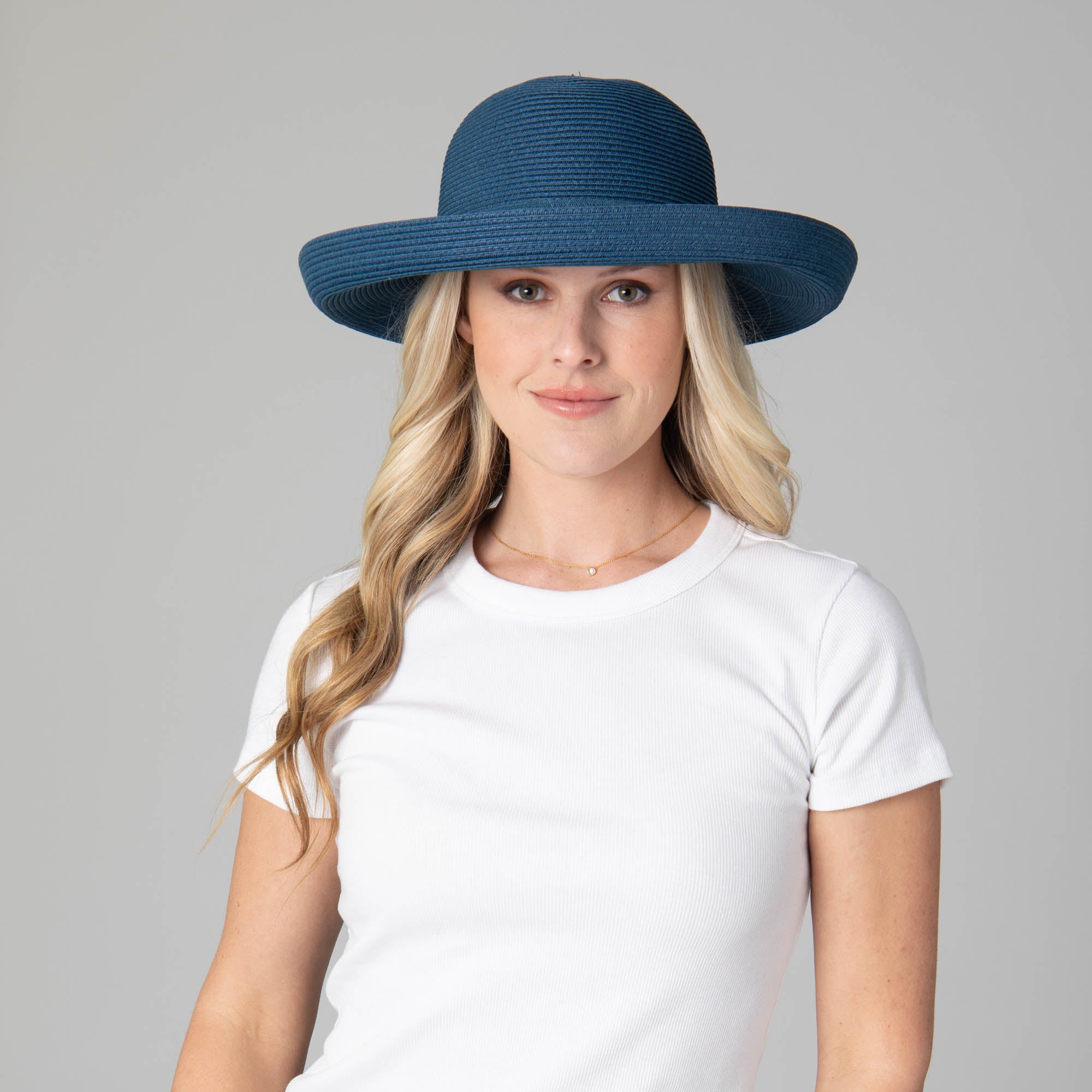 Women's Classic Paper Braided Sun Hat - Wide Brim UV Protection Summer Beach Hat for Outdoor Travel, Gardening & Vacation