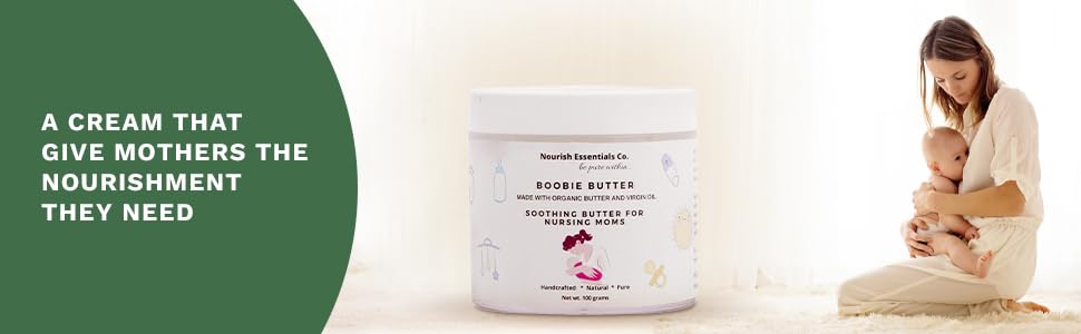 Nourish Essentials Co. Happy Nappy & Boobie Butter Duo - Organic Diaper Rash Cream & Nursing Balm for Babies & Moms | Perfect for Diaper Changes & Breastfeeding Comfort