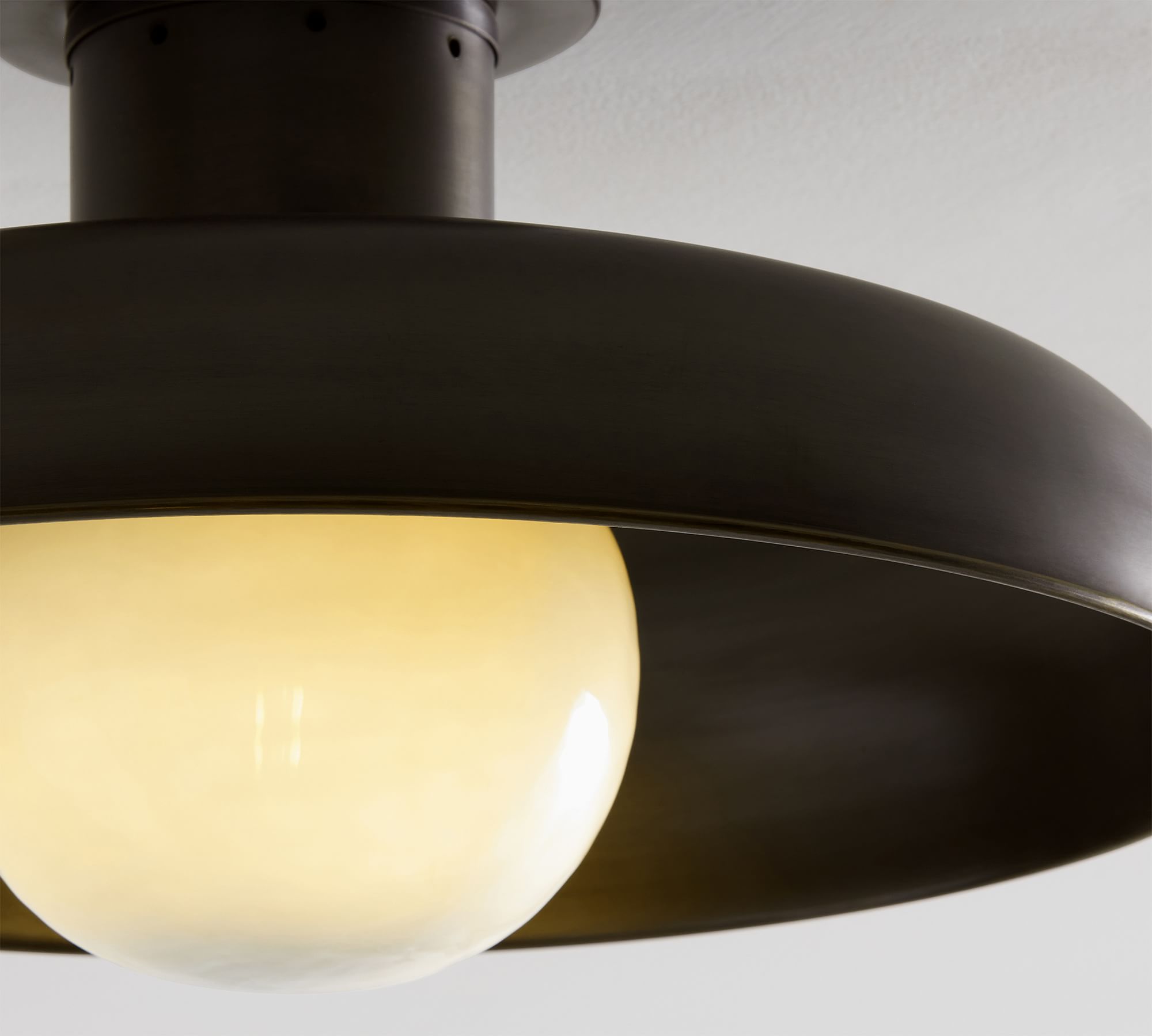 Modern Clifton Ceiling Light Fixture - Elegant Flush Mount Lighting for Bedroom, Living Room & Hallway - Energy Efficient LED Indoor Light with Frosted Glass Shade
