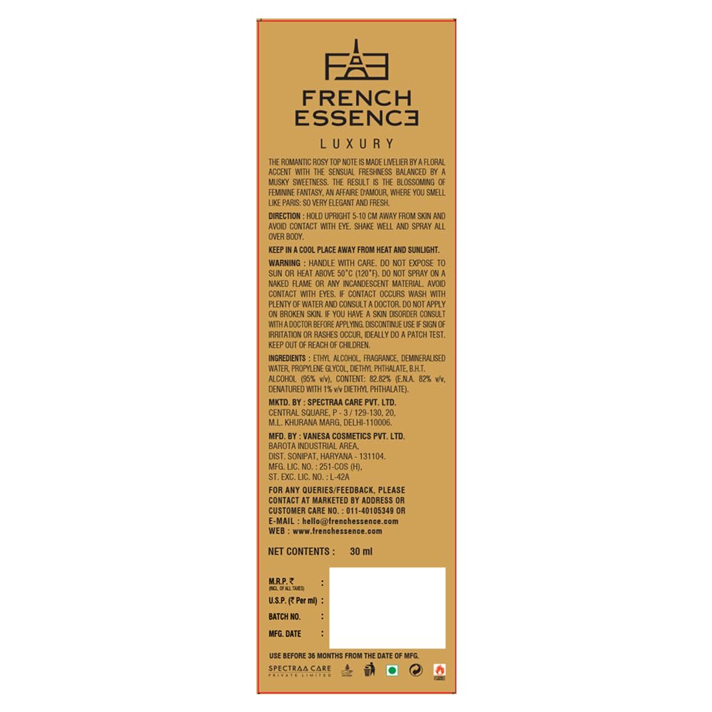 French Essence Luxury Bloom Perfume for Women 30ml | Long Lasting Floral Fragrance | Premium Eau De Parfum Gift Set (Pack of 2) | Perfect for Date Night, Office & Special Occasions