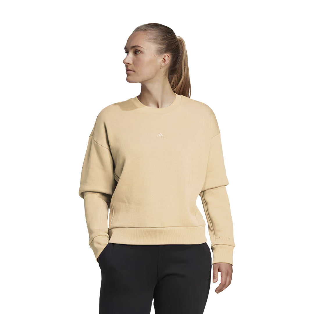Adidas Women's All SZN Fleece Sweatshirt - Soft & Cozy Pullover Hoodie for Casual Wear, Workouts & Lounge (IC6452) | Perfect for Fall & Winter Fashion, Gym, Running & Everyday Comfort