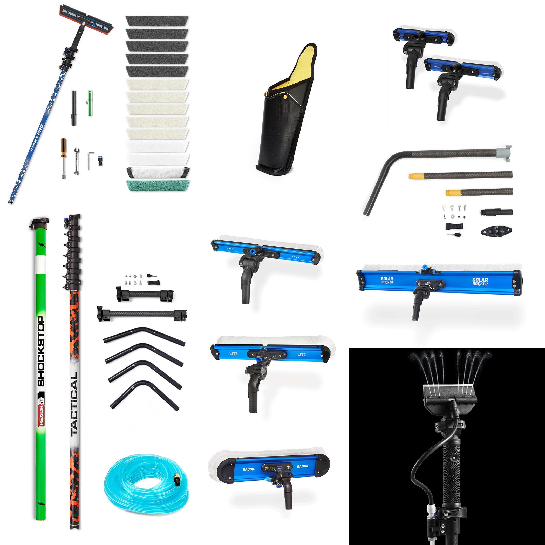 REACH Professional Extendable Pole Pack - Telescopic Pole for Cleaning, Painting & Maintenance - Perfect for High Ceilings, Walls & Hard-to-Reach Areas