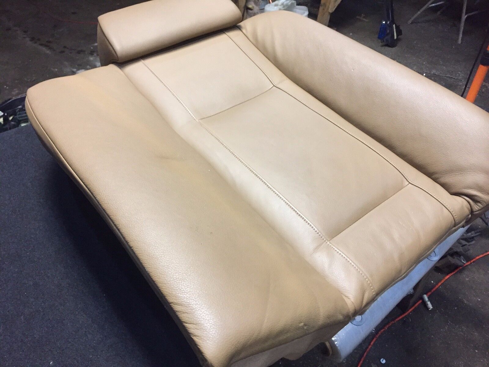 2002 2003 2004 2005 BMW 745i E65 Genuine OEM Right Rear Upper Leather Seat - Perfect Replacement for Worn Car Seats & Luxury Interior Upgrades