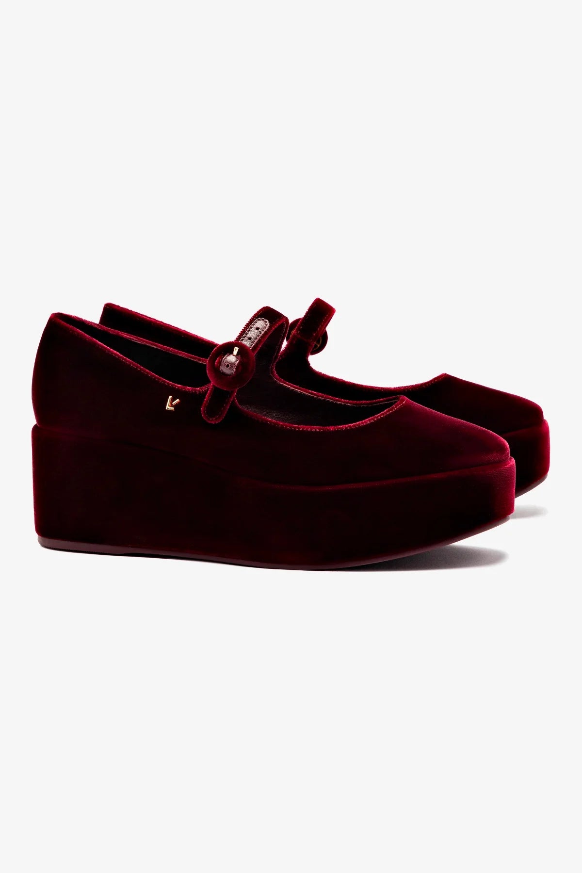 Blair Women's Flatform Sandals in Wine Velvet - Comfortable & Stylish Summer Shoes for Casual Outings, Beach, and Date Nights