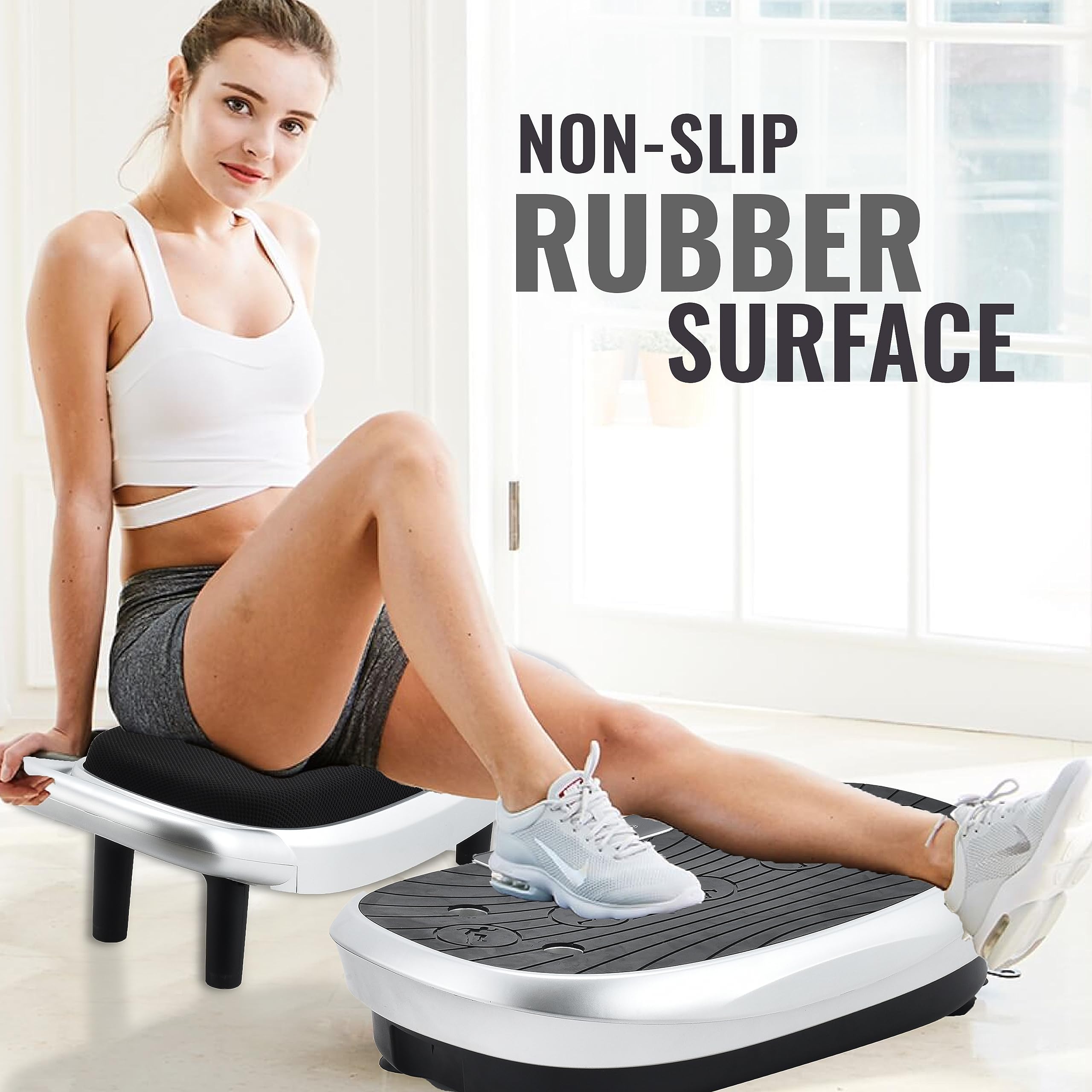 EILISON FITABS 3D Vibration Plate Exercise Machine - Oscillation & Pulsation Technology for Full Body Workout | 3D Motion Vibration Platform for Lymphatic Drainage, Weight Loss, Muscle Recovery & Home Fitness Training | Ideal for Home Gym, Physical Therapy & Post-Workout Recovery
