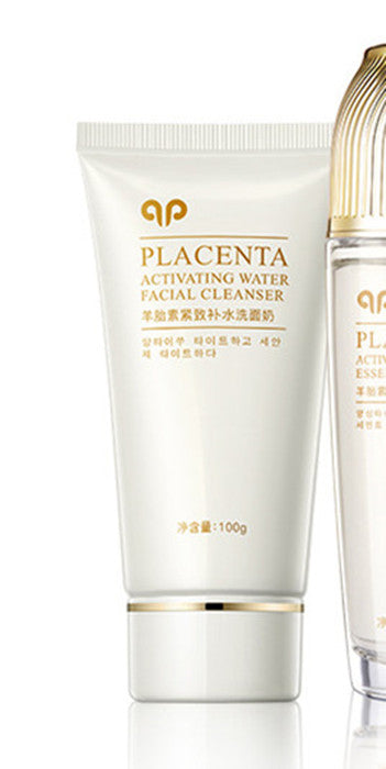 Sheep Placenta Active Toner & Lotion Set - Anti-Aging Skincare for Face & Neck - Hydrating & Firming Treatment for Women - Perfect for Daily Routine & Night Care