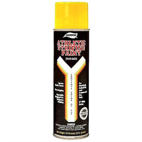Aervoe 720 18 oz. Yellow Traffic Striping Paint - Solvent-Based High Visibility Road Marking Paint for Parking Lots, Driveways & Construction Zones
