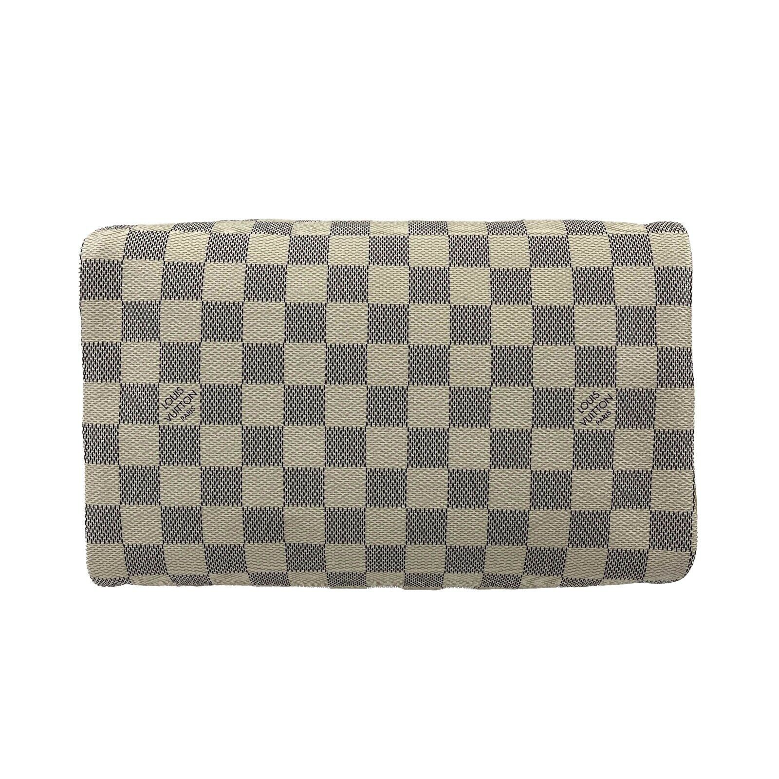 Authentic Louis Vuitton Damier Azur Speedy 25 Bandouliere Crossbody Bag with Adjustable Strap - Luxury Shoulder & Top Handle Purse for Women, Perfect for Travel, Work & Everyday Use