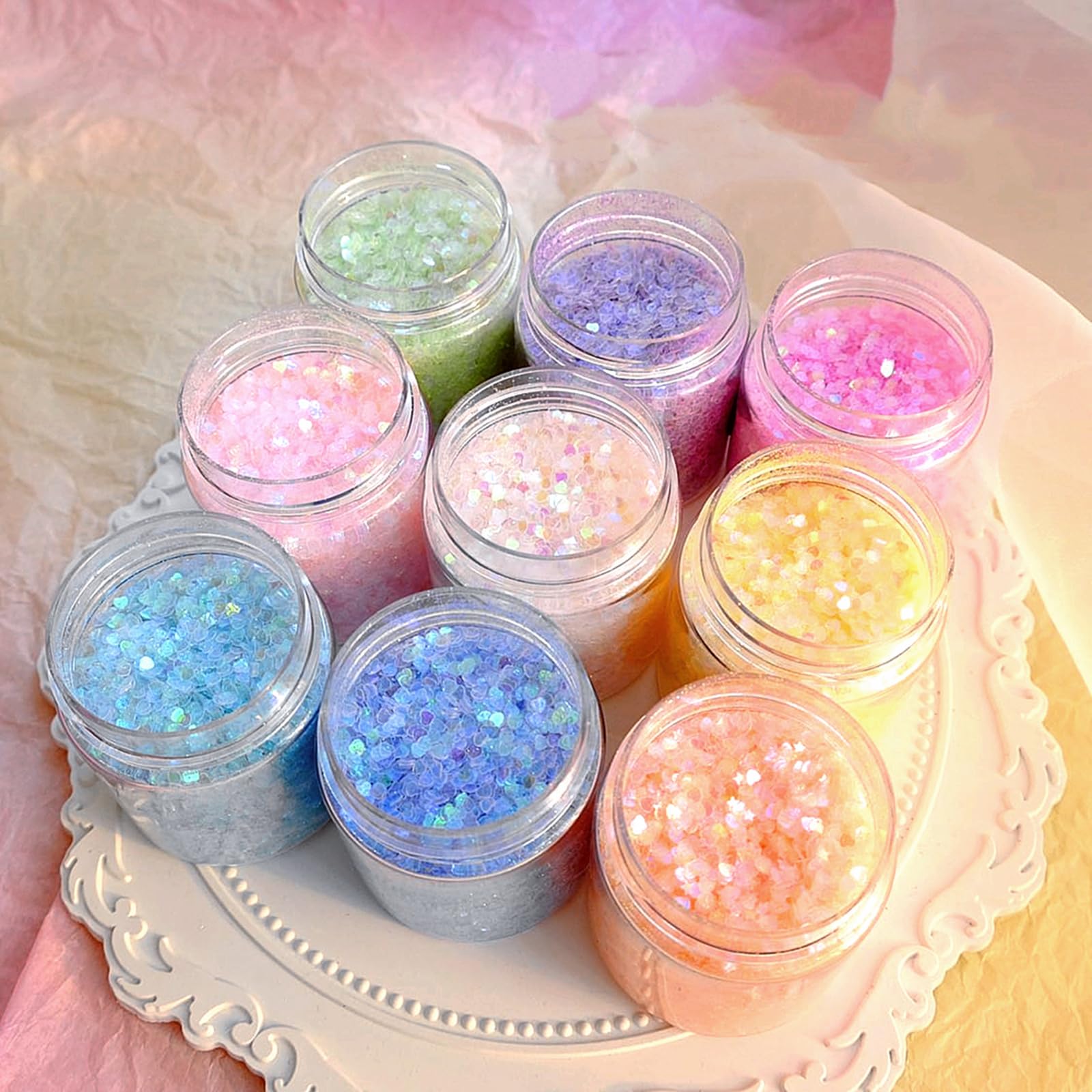 TUZAZO 2 Oz Small Plastic Jars with Lids - BPA Free Clear Round Cosmetic Containers for Lotion, Cream, Ointment, Makeup, Travel - 12 Pack Empty Slime Storage Jars with Labels - Perfect for DIY Beauty, Sample Kits & Organizing Small Items