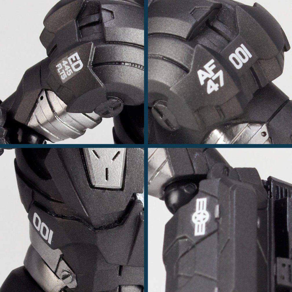 Kaiyodo Iron Man Revoltech War Machine Action Figure #031 - Highly Poseable Sci-Fi Collectible for Display & Play | Perfect for Marvel Fans & Toy Collectors