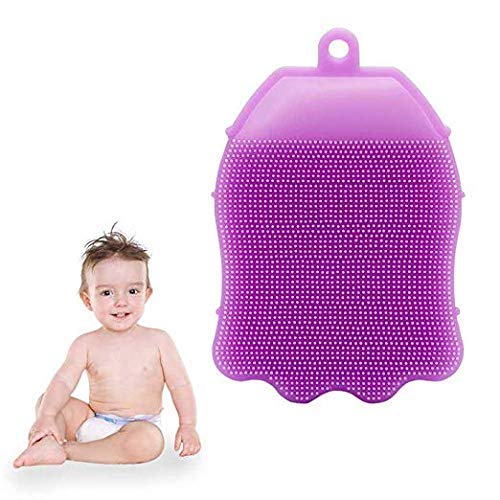 Wolblix Soft Silicone Shower Brush - Exfoliating Bath Glove for Sensitive Skin & All Skin Types, SPA Massage Scrubber & Body Cleanser - Perfect for Shower, Bath & Home Spa Relaxation
