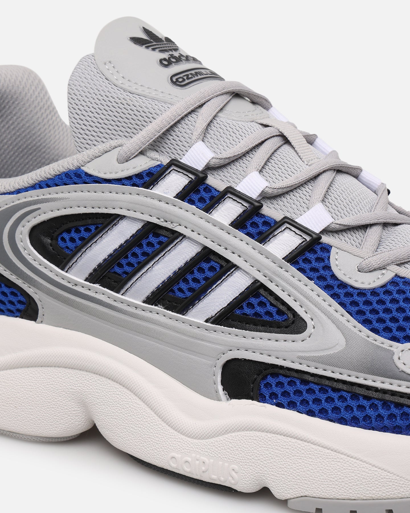 Adidas Ozmillen Grey/Blue Running Shoes - Men's Lightweight Sneakers for Jogging & Gym Workouts | Comfortable Athletic Footwear for Daily Training & Casual Wear