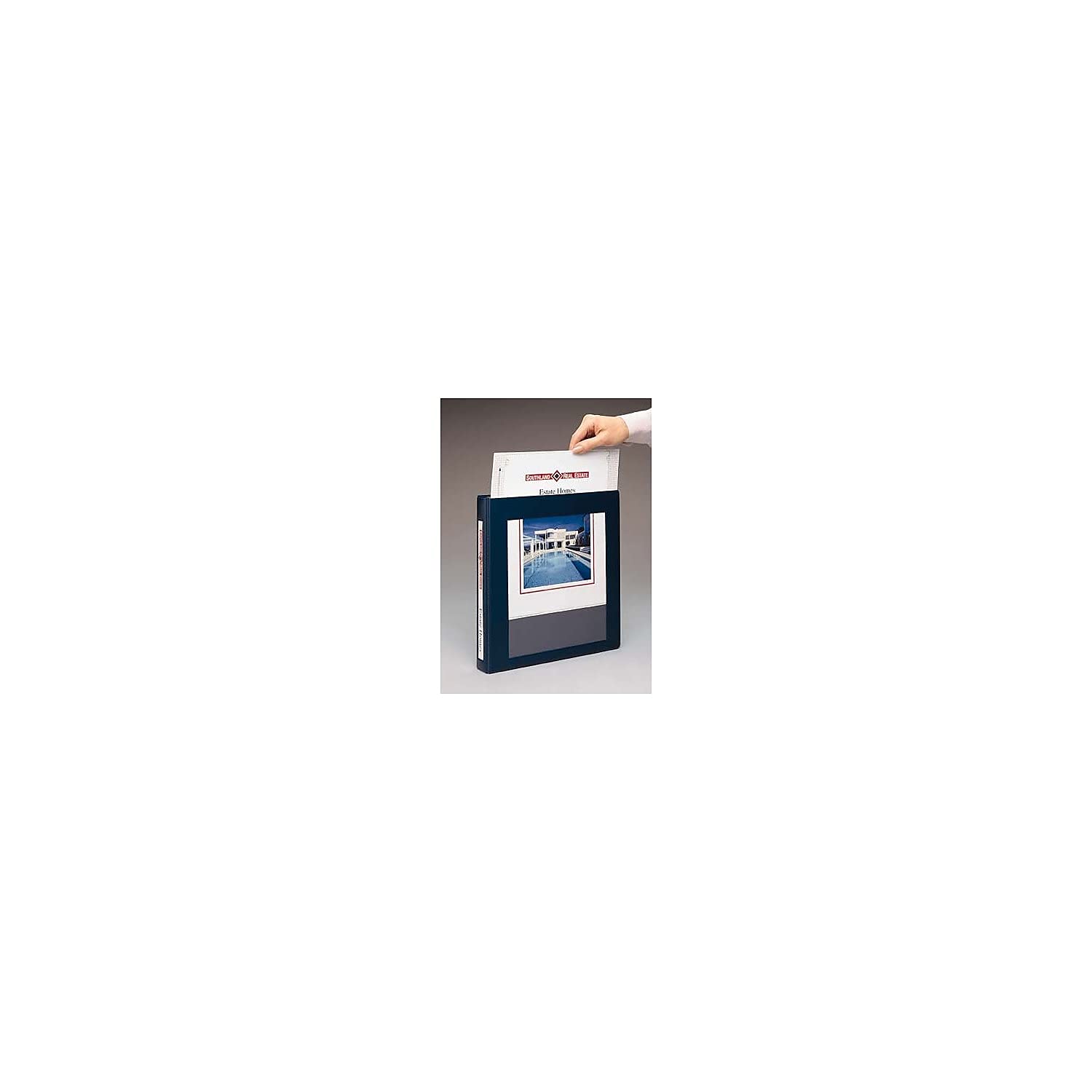 AVERY AVE68032 Framed View Binder - 1 Inch 3-Ring Binder with Clear Cover for School, Office & Home Organization | Perfect for Presentations, Reports & Document Storage