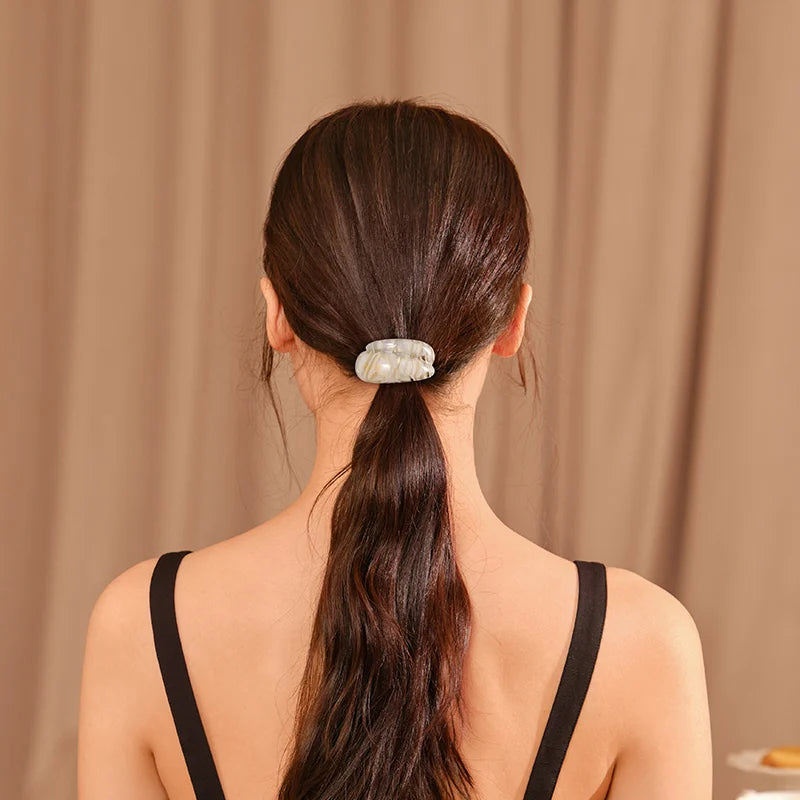Yvette Hair Ties for Women - Soft No Damage Elastic Hair Bands for Ponytails, Braids & Bun Hairstyles - Perfect for Workouts, Yoga, Office & Everyday Use