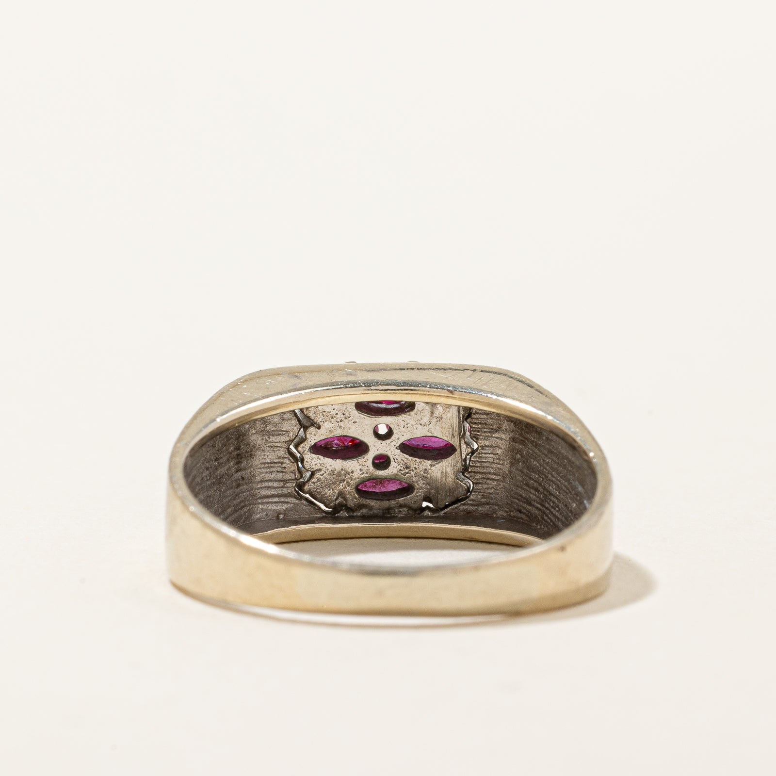 Ruby & Diamond Cluster Ring | 0.25ctw Ruby & 0.08ctw Diamond | Size 7 | Elegant Jewelry for Women, Perfect for Engagement, Anniversary & Special Occasions