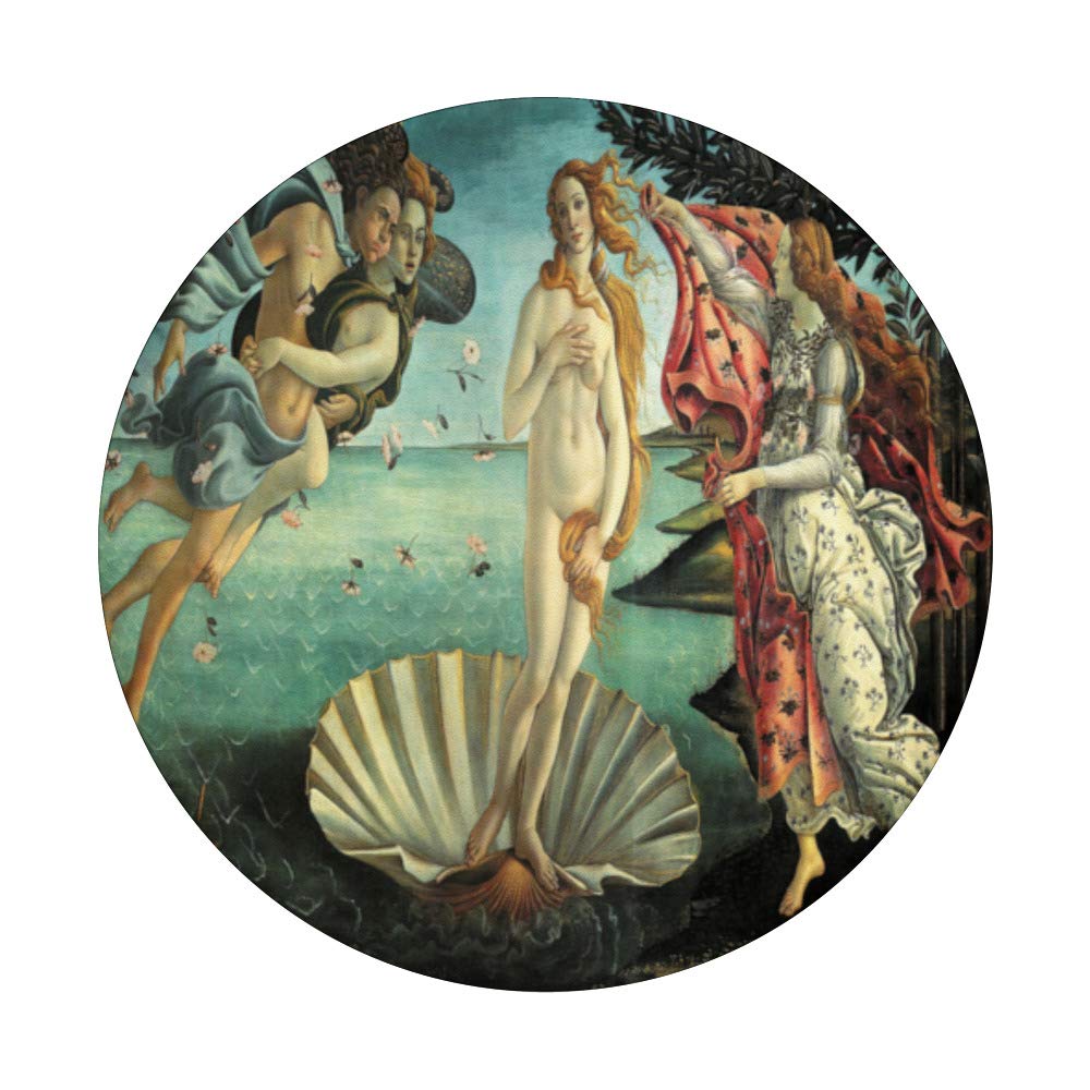 Sandro Botticelli The Birth of Venus PopSockets PopGrip - Swappable Phone Grip for iPhone, Samsung & Tablets - Perfect for Art Lovers, Home Decor & Office Use
